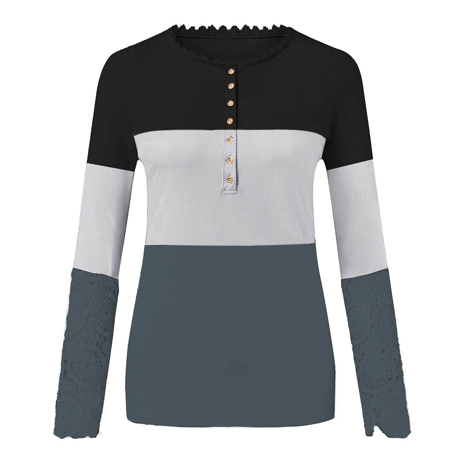 Women's Casual V-Neck Long Sleeve Sweatshirt Tops - Spring Summer Tunic Sweaters for Leggings | Comfortable Loungewear & Layering Essential for Workouts, Yoga, and Everyday Wear