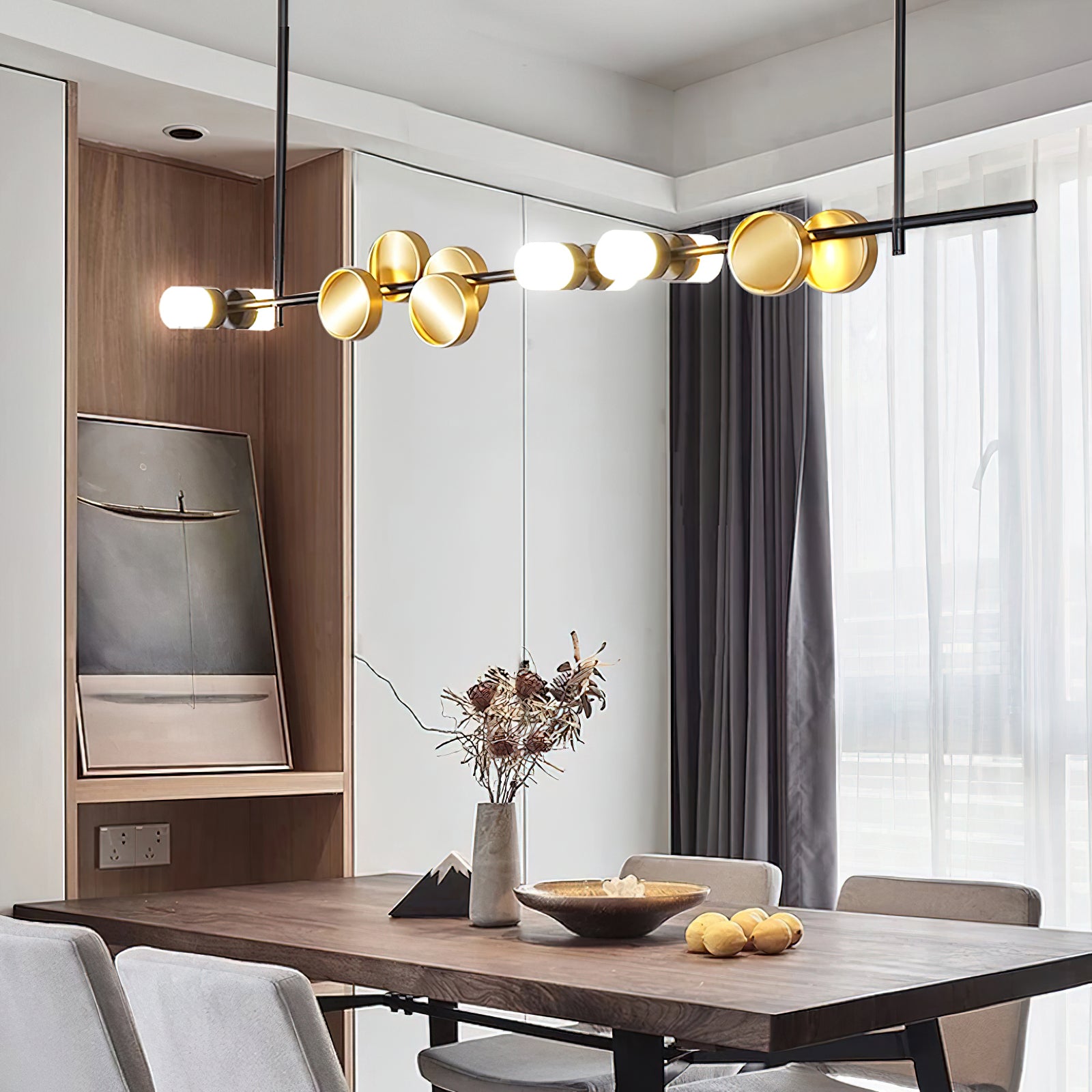Modern Cilon Disc Pendant Light - Sleek Minimalist Ceiling Fixture for Dining Room, Kitchen Island & Living Room Decor - Energy Efficient LED Hanging Light for Home & Office