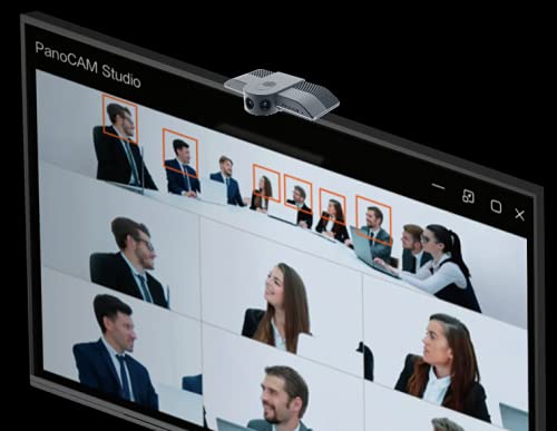 UC M30 4K Webcam with Built-in Microphone - 180° Panoramic HD Camera for Laptop, Mac & PC - Perfect for Video Conferencing, Online Teaching, Live Streaming & Gaming - Ideal for Zoom, Skype, Teams & Remote Work