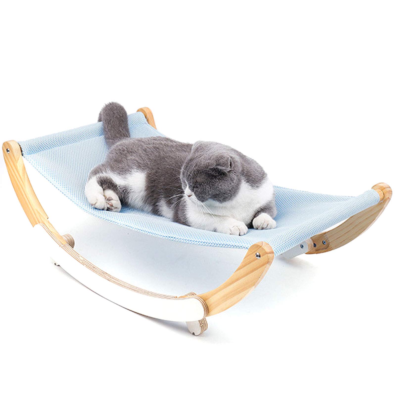 Biitfuu Cat Hammock Bed - Cozy Indoor Pet Swing Chair for Cats & Small Animals - Comfortable Rocking Cat Furniture for Relaxing & Sleeping - Perfect for Living Rooms, Bedrooms & Windows