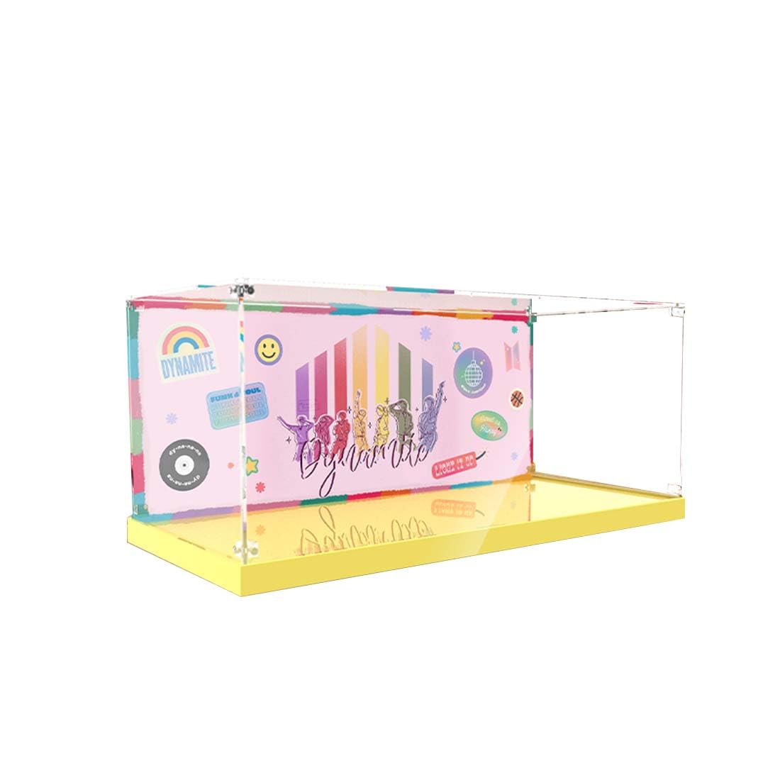 Acrylic Display Case for LEGO BTS Dynamite 21339 Set - 3mm Thick Dustproof Showcase (Case Only) - Perfect for Collectors & Home Decor