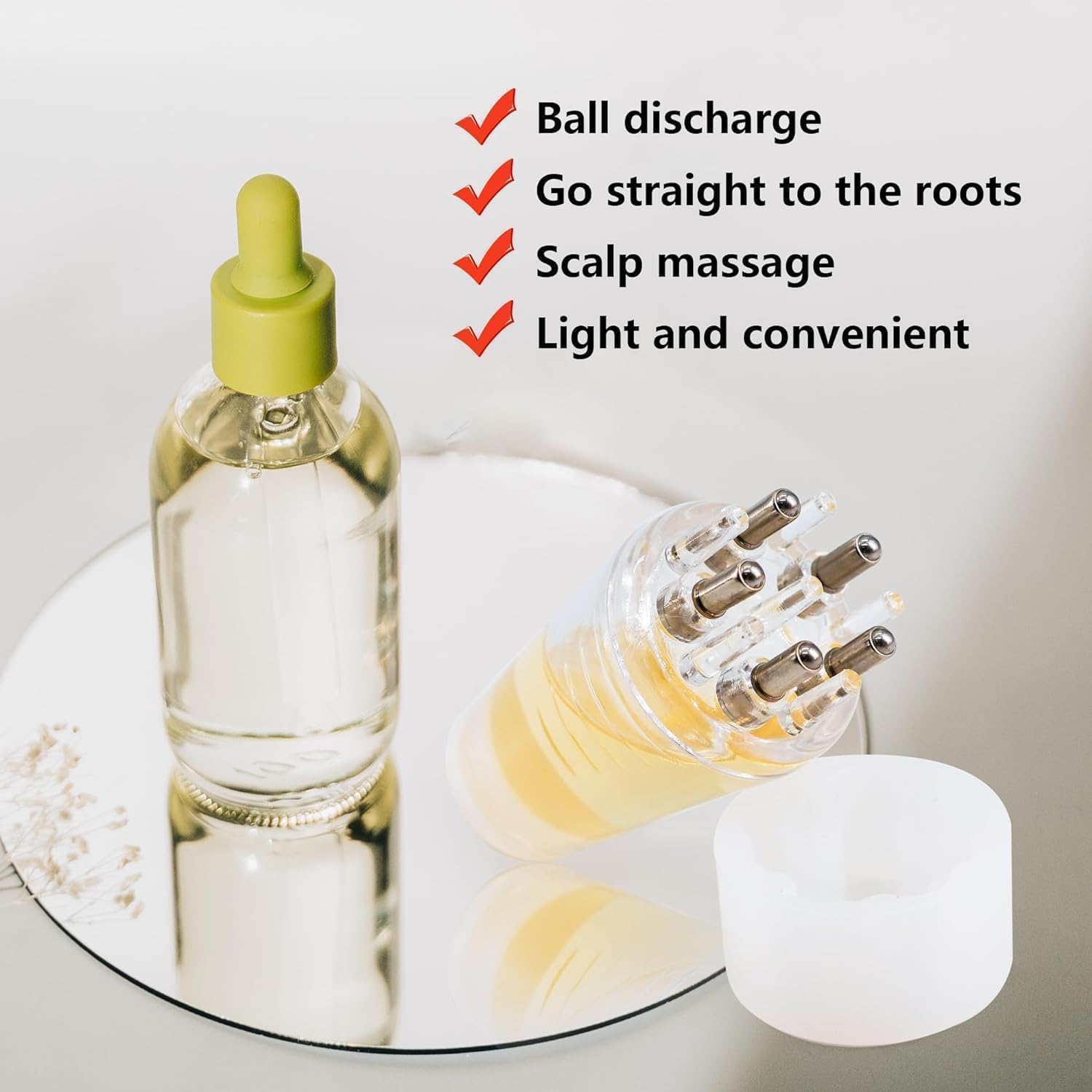 OLAFUR Scalp Applicator Comb – Hair Oil & Essential Oil Applicator for Scalp Treatment, Hair Growth & Hair Loss Prevention for Men & Women | Perfect for At-Home Hair Care, Scalp Massage & DIY Hair Treatments – Great for Dry Scalp, Dandruff & Healthy Hair Maintenance