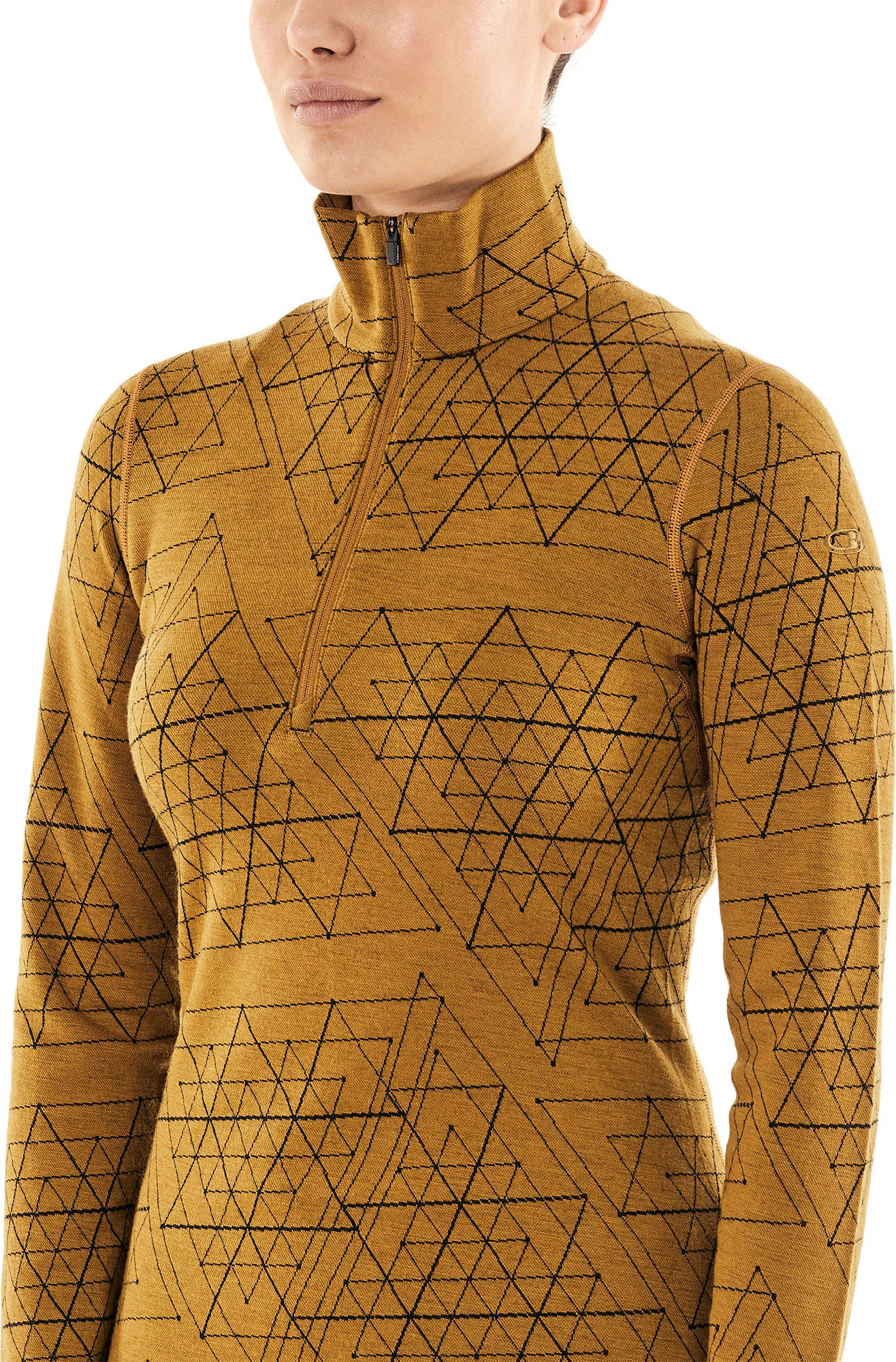 250 Vertex Ice Structure Women's Long Sleeve Half Zip Base Layer Pullover - Thermal Underwear for Cold Weather, Hiking & Outdoor Activities