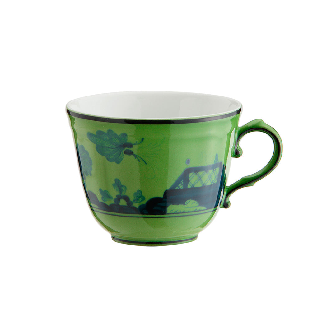 Oriente Italiano Coffee Cup - Elegant Malachite Green Ceramic Mug for Espresso & Cappuccino | Perfect for Home, Office & Gifts