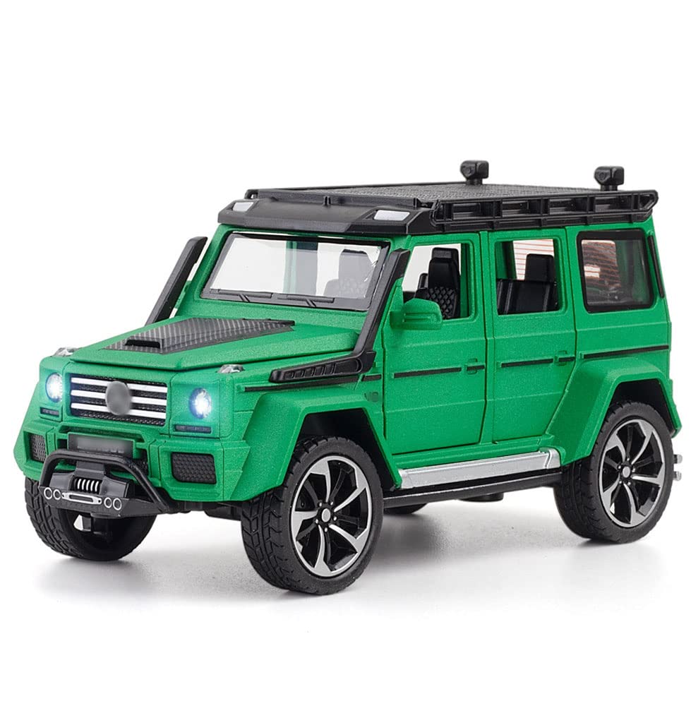 1/32 Scale Alloy Die Cast SUV Model Car with Pull Back Function, Sound & Light Effects, Retractable Pedal - Collectible Toy for Adults & Kids, Perfect for Christmas & Birthday Gifts | Car Hobby Display, Home Decor, Playtime Fun