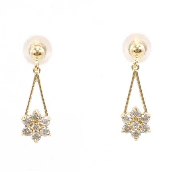 18K Yellow Gold Diamond Stud Earrings for Women - Elegant & Timeless Jewelry Gift for Weddings, Anniversaries & Special Occasions