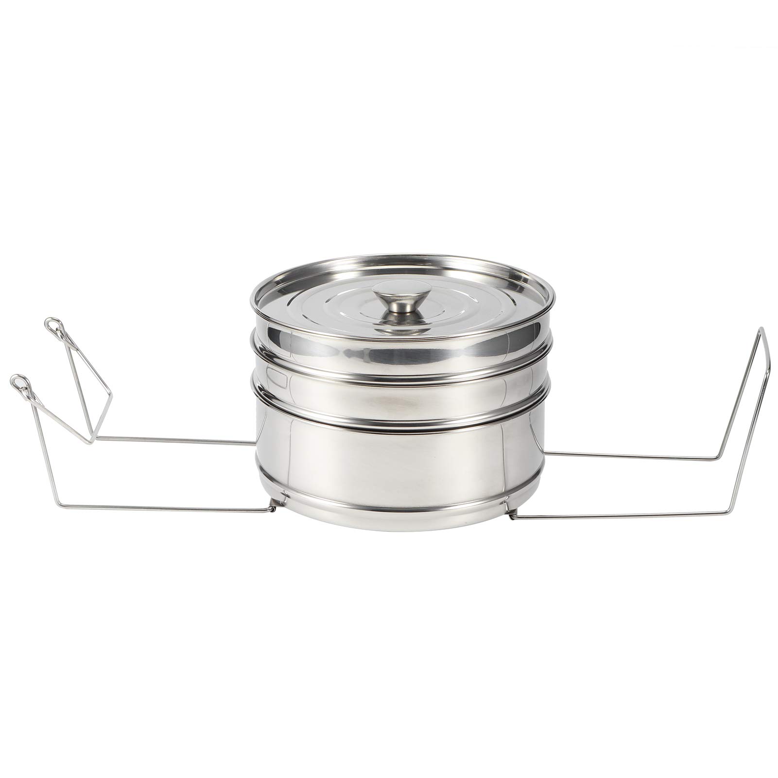 Stainless Steel Steamer Pot Set - Stackable Cookware for Vegetables, Rice & Healthy Cooking | Perfect for Home Kitchen & Meal Prep