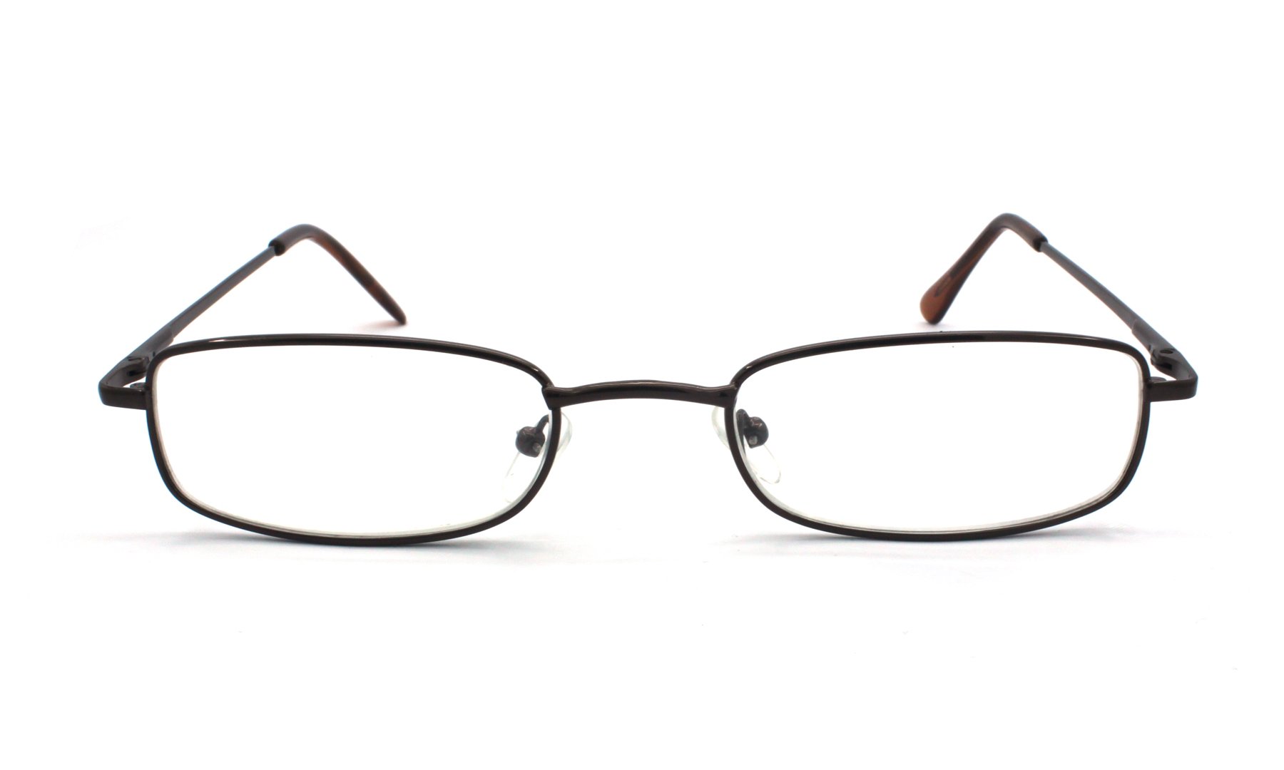 Classic Rectangular Metal Reading Glasses for Men & Women - Multi-Colored Frames for Reading, Working & Computer Use