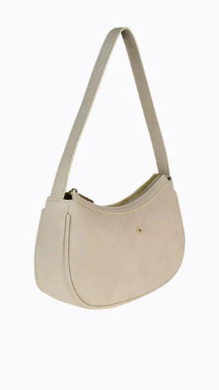 Dixiee Women's Shoulder Bag - Beige Suede Crossbody Purse for Everyday Use, Work & Travel | Fashionable & Lightweight Handbag