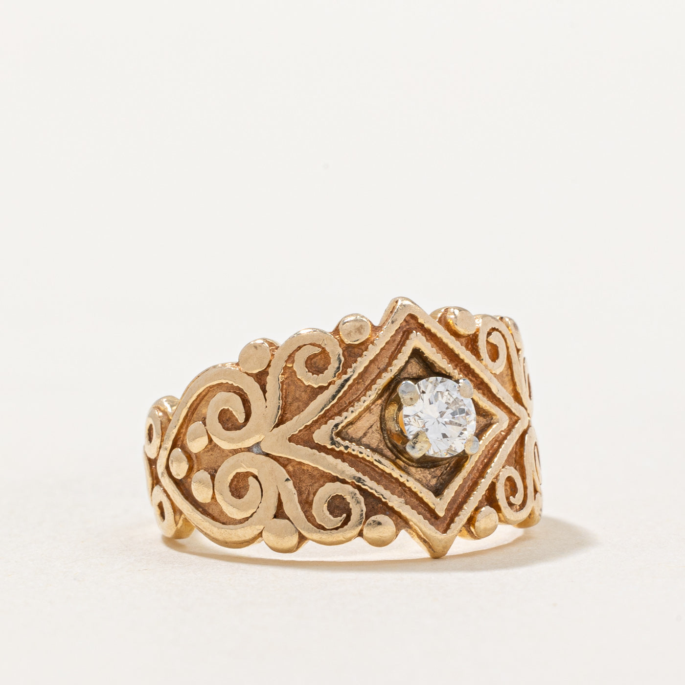 Elegant 0.19ct Diamond Ring - Size 5 | Perfect for Engagement, Anniversary & Special Occasions | Dainty Jewelry Gift for Women