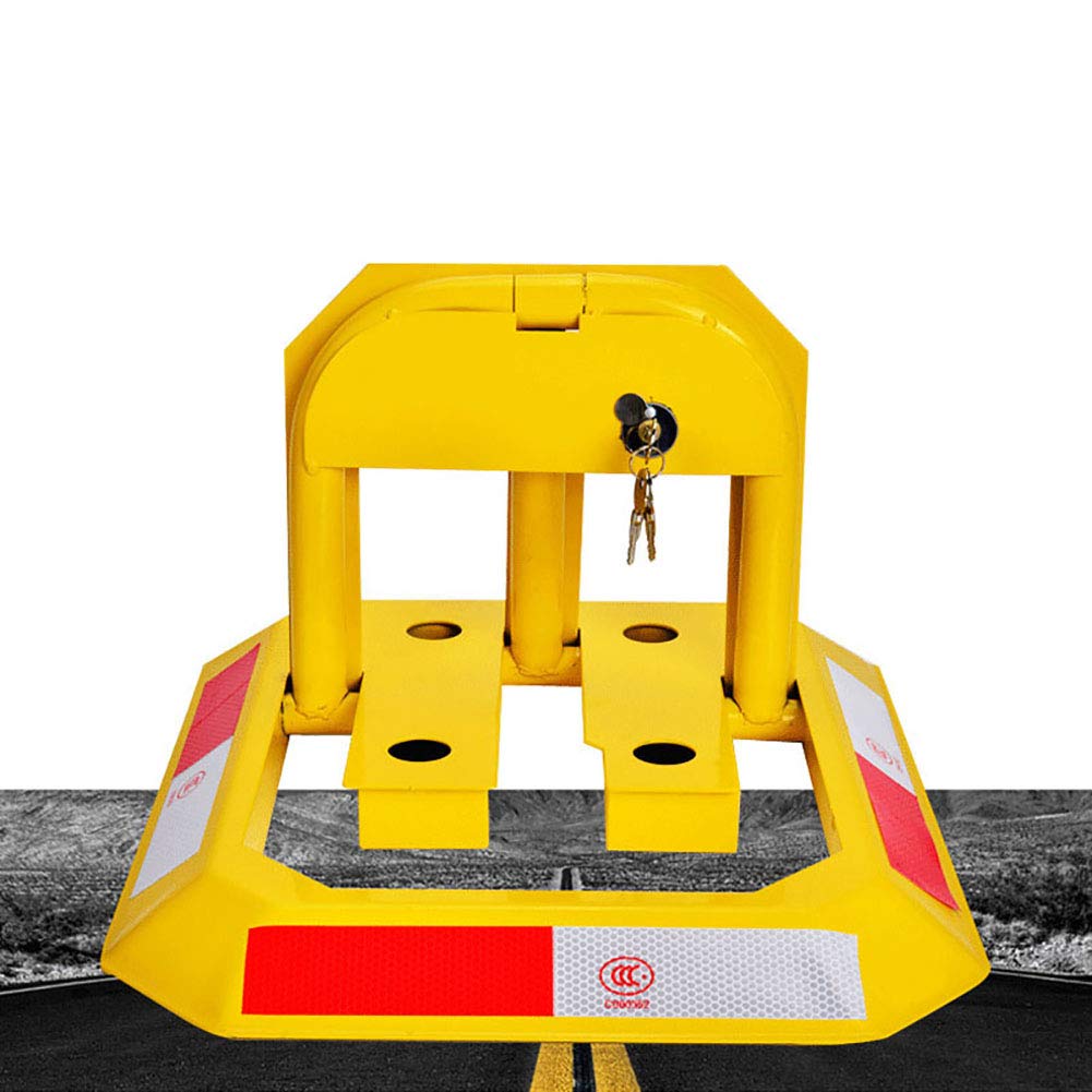 Heavy-Duty Octagonal Parking Lock - Durable Garage Parking Aid with Back Pressure Protection | Ideal for Driveways, Garages & Commercial Parking Lots