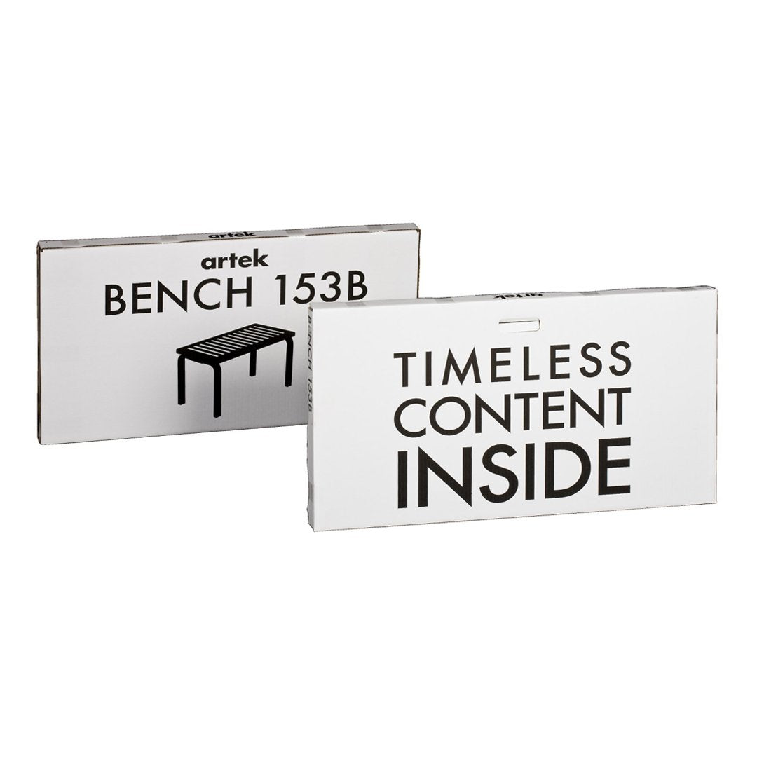 Artek 153B Wooden Bench - Modern Scandinavian Design for Indoor & Outdoor Use - Perfect for Living Room, Garden, and Patio Furniture