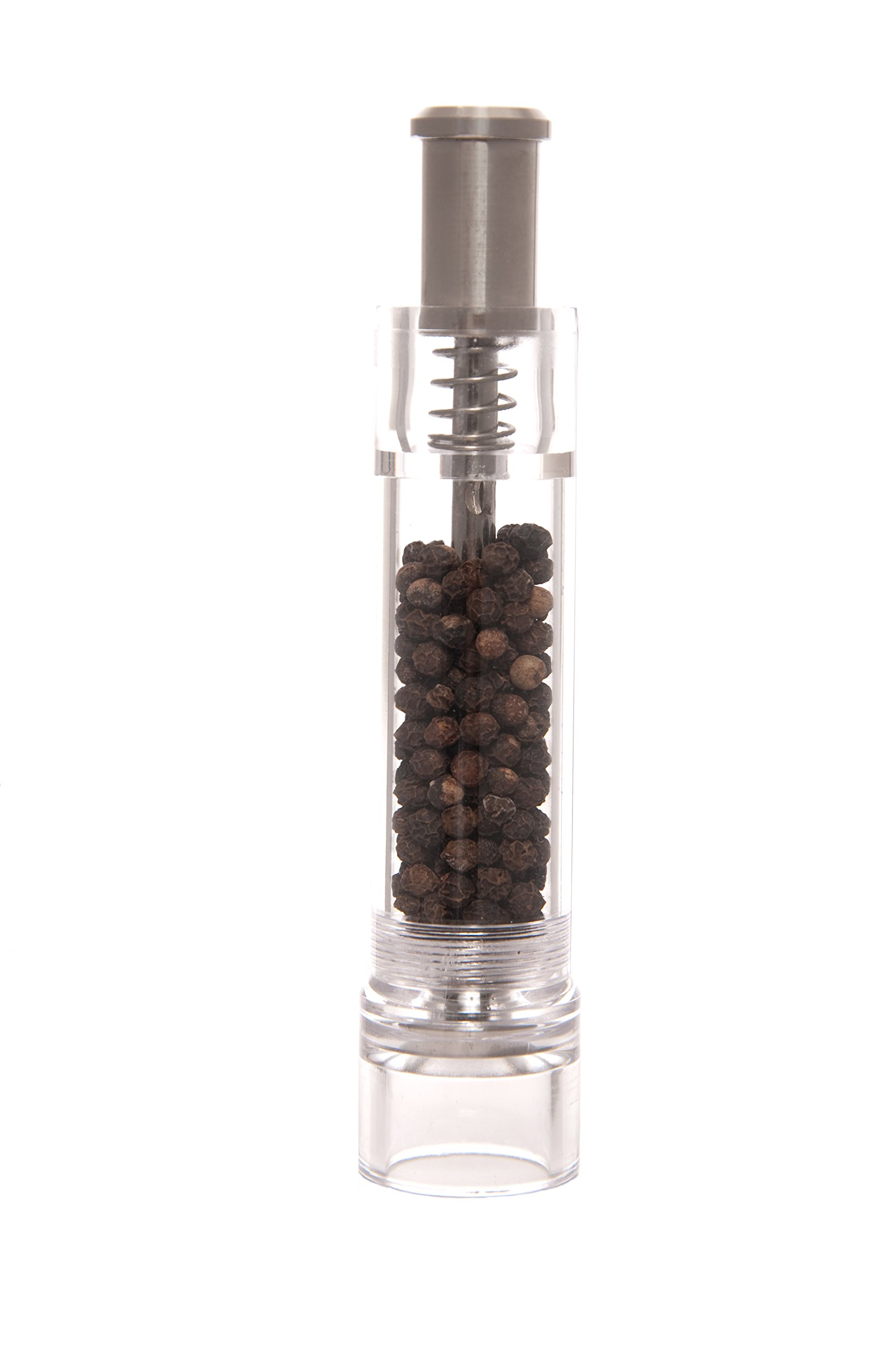 Premium Salt and Pepper Grinder Set - Adjustable Ceramic Spice Mill for Gourmet Cooking - Perfect for Kitchen, Dining Table & Outdoor BBQ - Buy Single or Complete Set (Black/Stainless Steel)