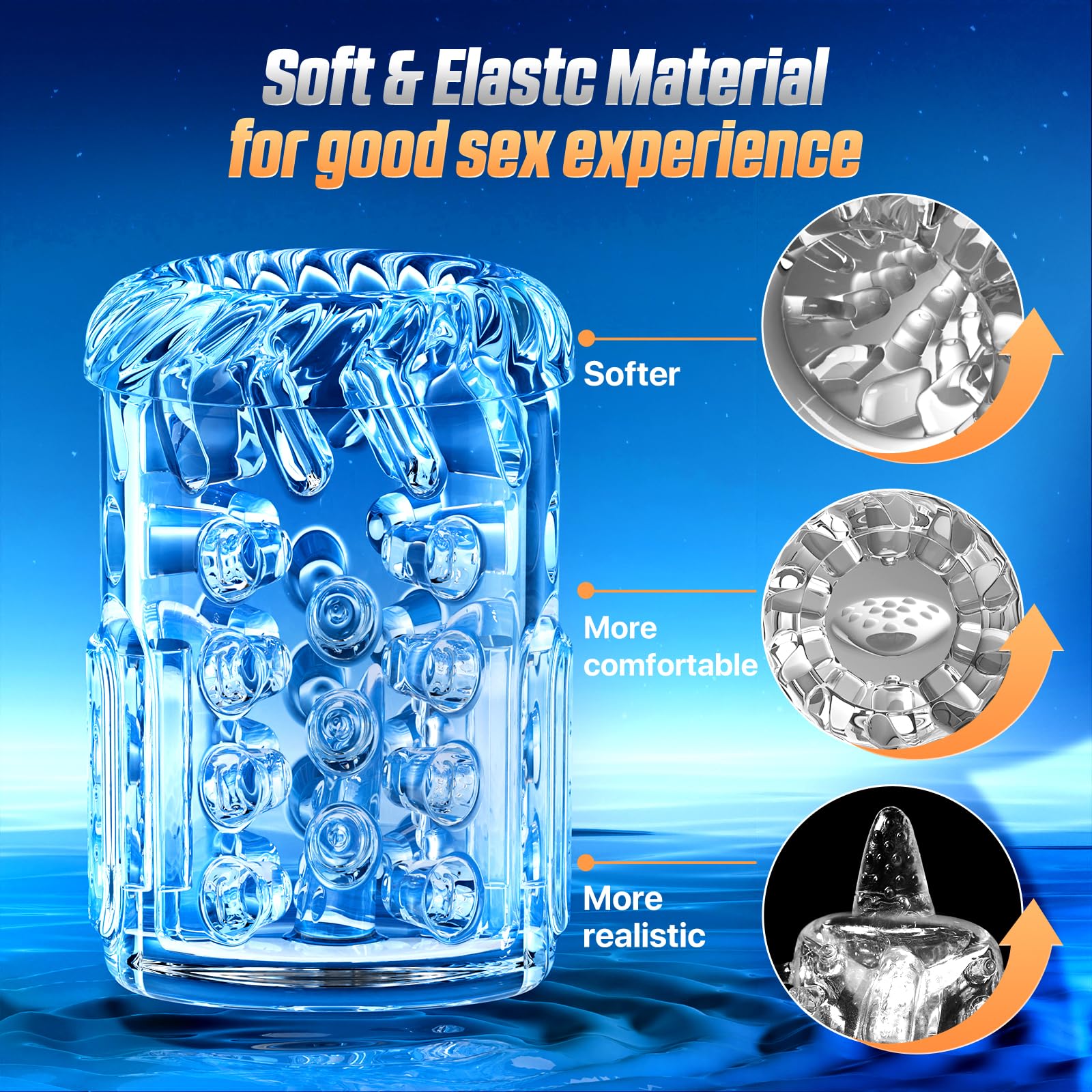 4D Male Masturbator Sex Machine with 12S Pump & 7 Functions - Thrusting, Rotating, Vibrating, Sucking, Licking - LCD Display Pocket Pussy for Men | Realistic Male Sex Toy for Solo Pleasure & Enhancement (Silver, 2024 Model) | Perfect for Discreet Home Use & Stress Relief