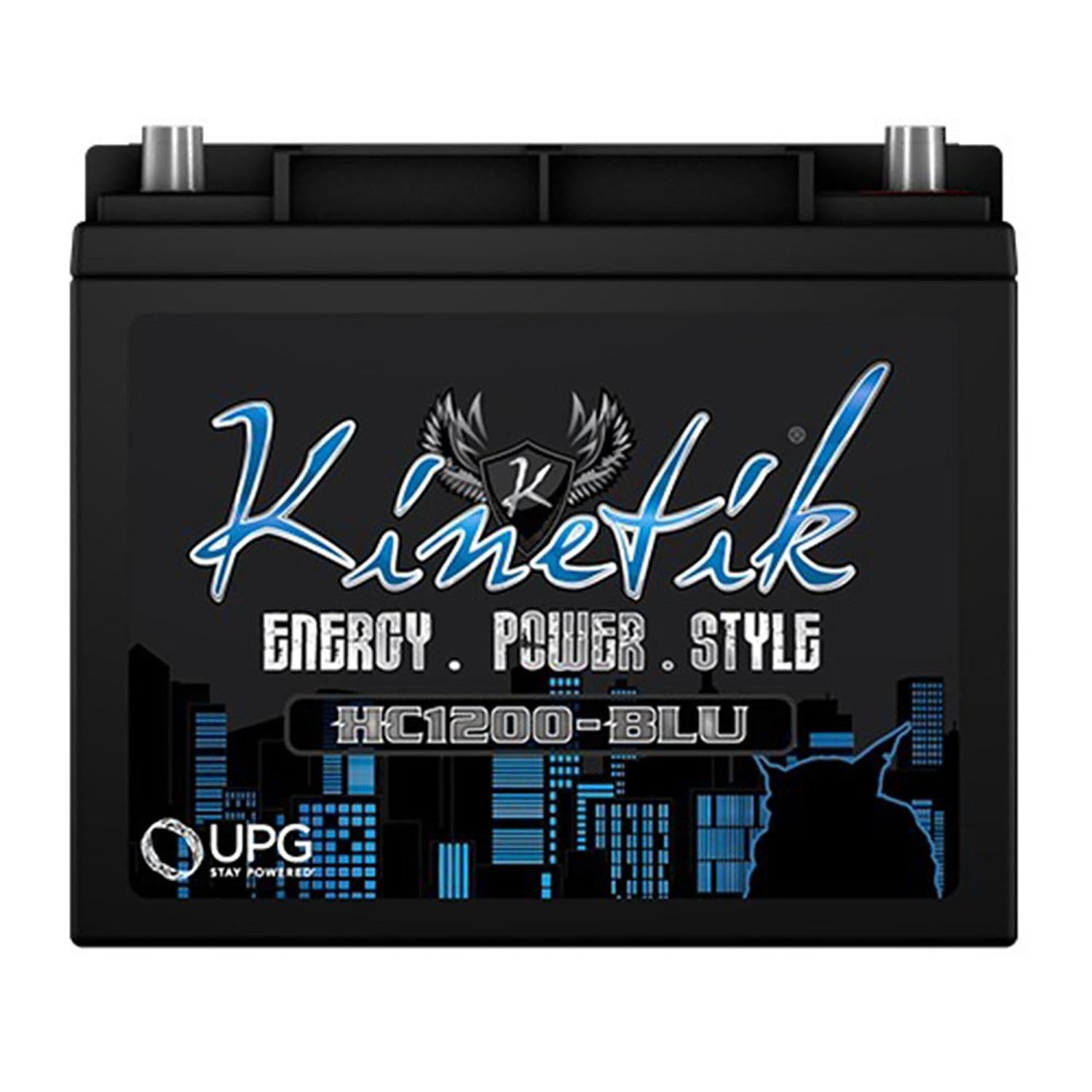 Lanzar VBP411 12V 1200W Car Audio Battery HC1200-BLU - High Power Deep Cycle Battery for Car Audio Systems, Subwoofers, and Amplifiers - Perfect for Car Audio Upgrades and Competition Sound Systems