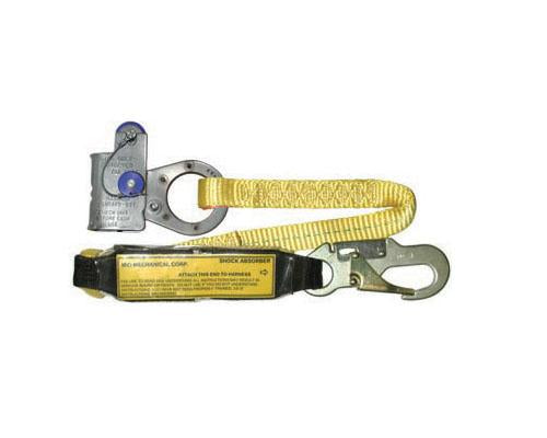 MIO RG 1200 3LS 1/2 Inch Rope Grab with 3ft Lanyard - Fall Protection Safety Equipment for Construction, Roofing & Climbing | OSHA Compliant