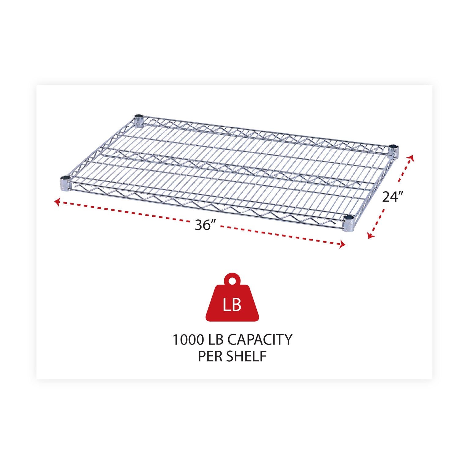Alera® Industrial Wire Shelving Unit - 36