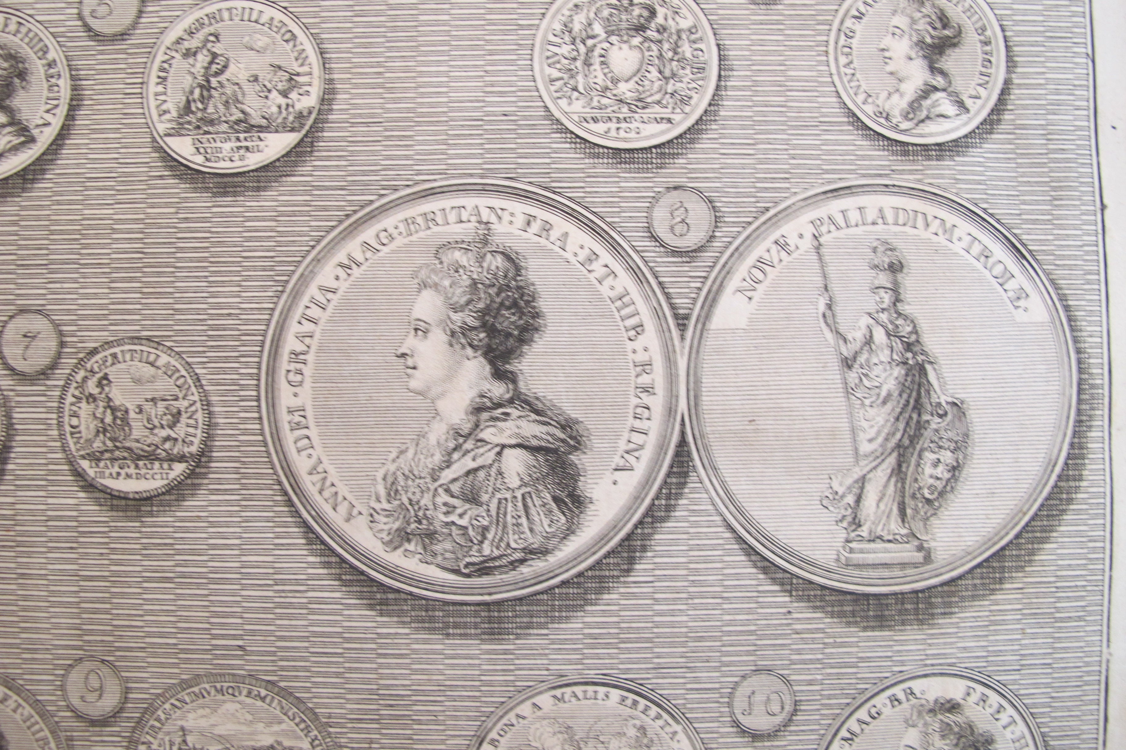 Authentic British Regal Medals of Queen Anne - Set of 2 Collectible Coins (1745 Edition) | Perfect for Coin Collectors, History Enthusiasts & Royal Memorabilia Displays