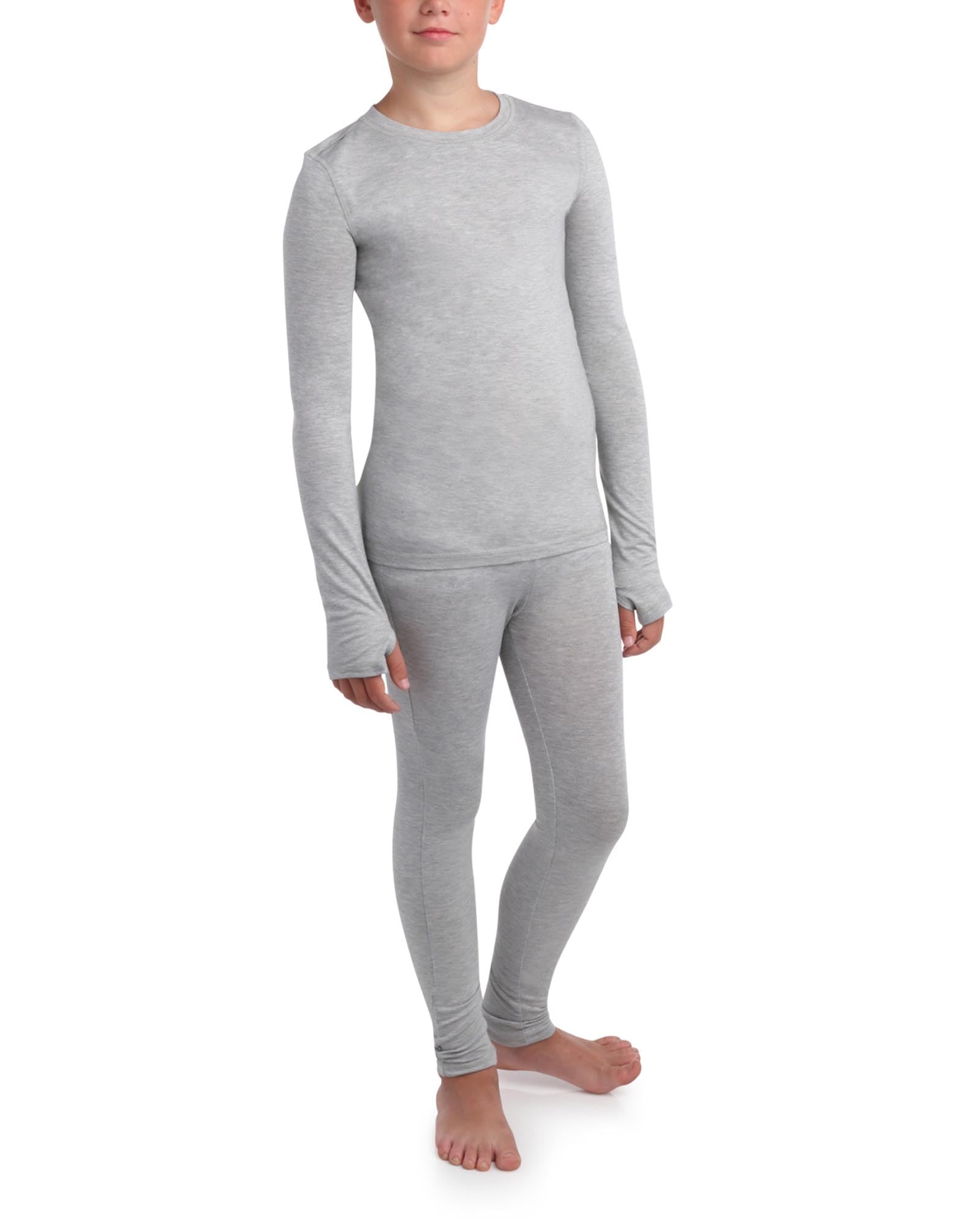 Eddie Bauer Kids' Thermal Underwear Set - 2-Piece Performance Base Layer for Boys & Girls (Ages 5-16) | Warm Winter Underwear for Cold Weather & Outdoor Activities