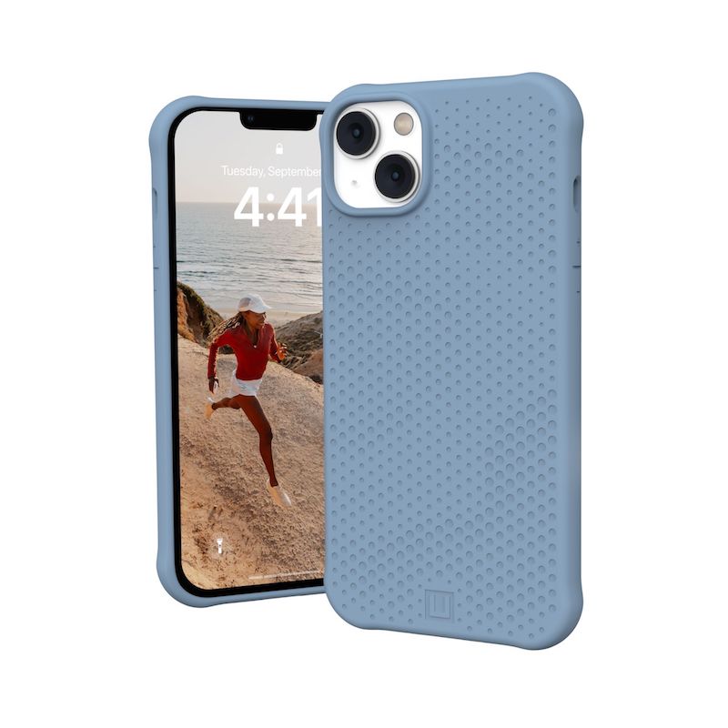 UAG Dot Case with MagSafe for iPhone 14 Plus (Apple Exclusive) - Light Blue | Slim Protective Cover for Everyday Use & Wireless Charging