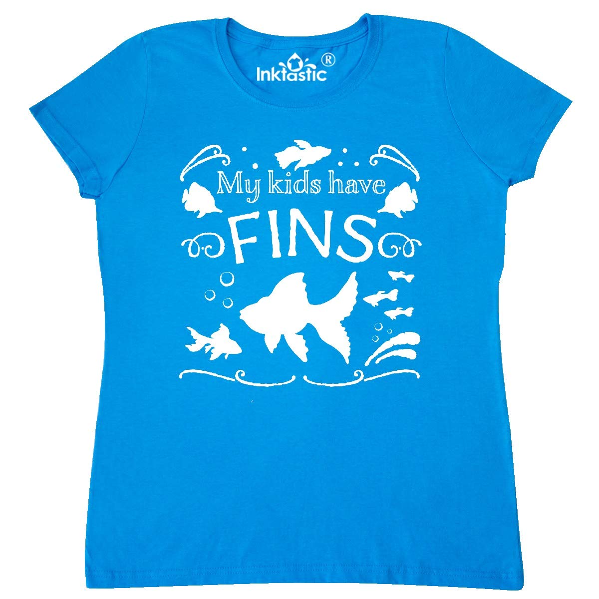 My Kids Have Fins Fish Family T-Shirt for Women - Pet Lovers Gift