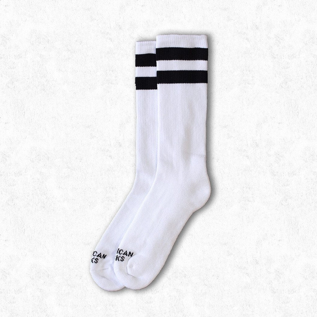 Old School American Socks - Mid High Cotton Crew Socks for Men & Women | Casual Wear, Sports, Everyday Comfort
