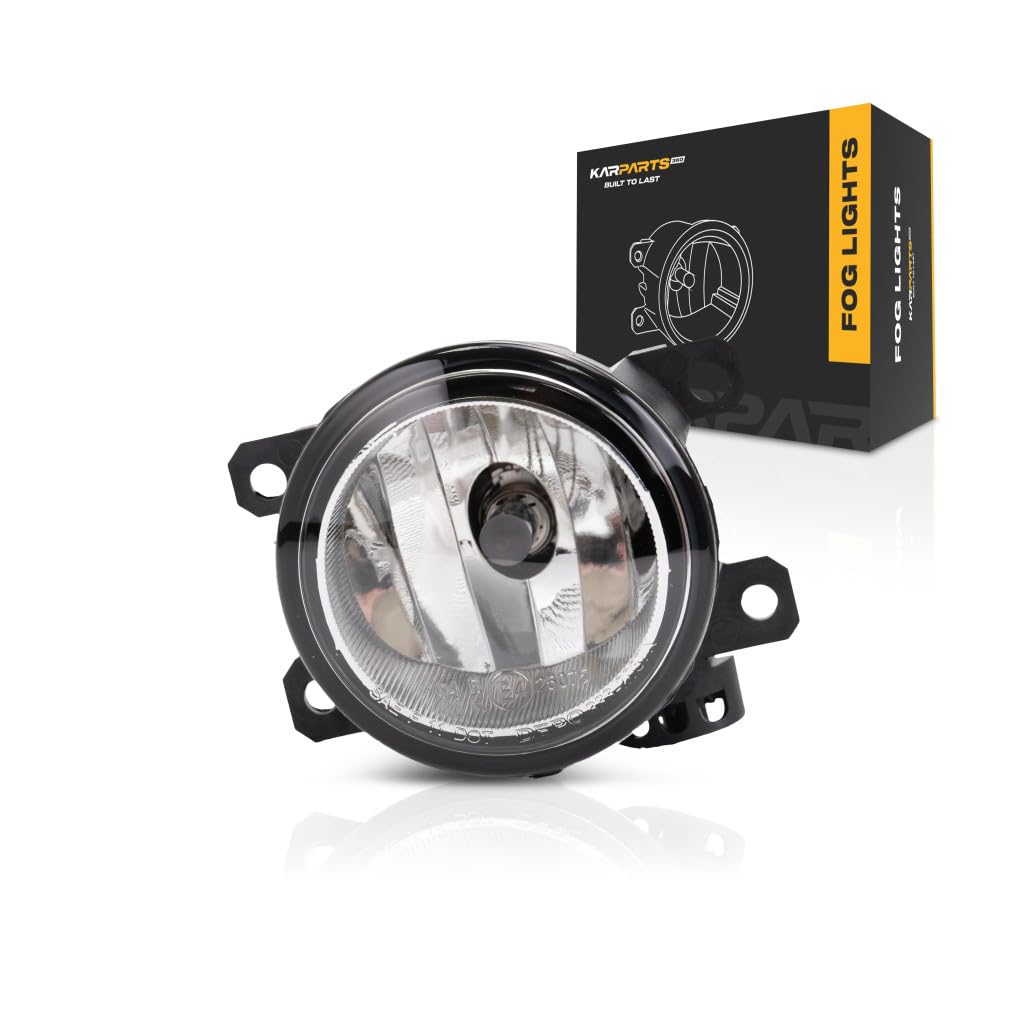 Jeep Renegade Fog Light Replacement 2015-2020 - Driver & Passenger Side - DOT Certified (Part# CH2592152, 68256470AA) - Includes Bulbs - Perfect for Night Driving & Off-Road Adventures