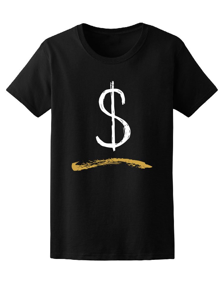 Smartprints Cool & Trendy Cash Money Symbol T-Shirt for Women | Stylish Graphic Tee | Perfect for Streetwear, Casual Outfits & Music Festivals