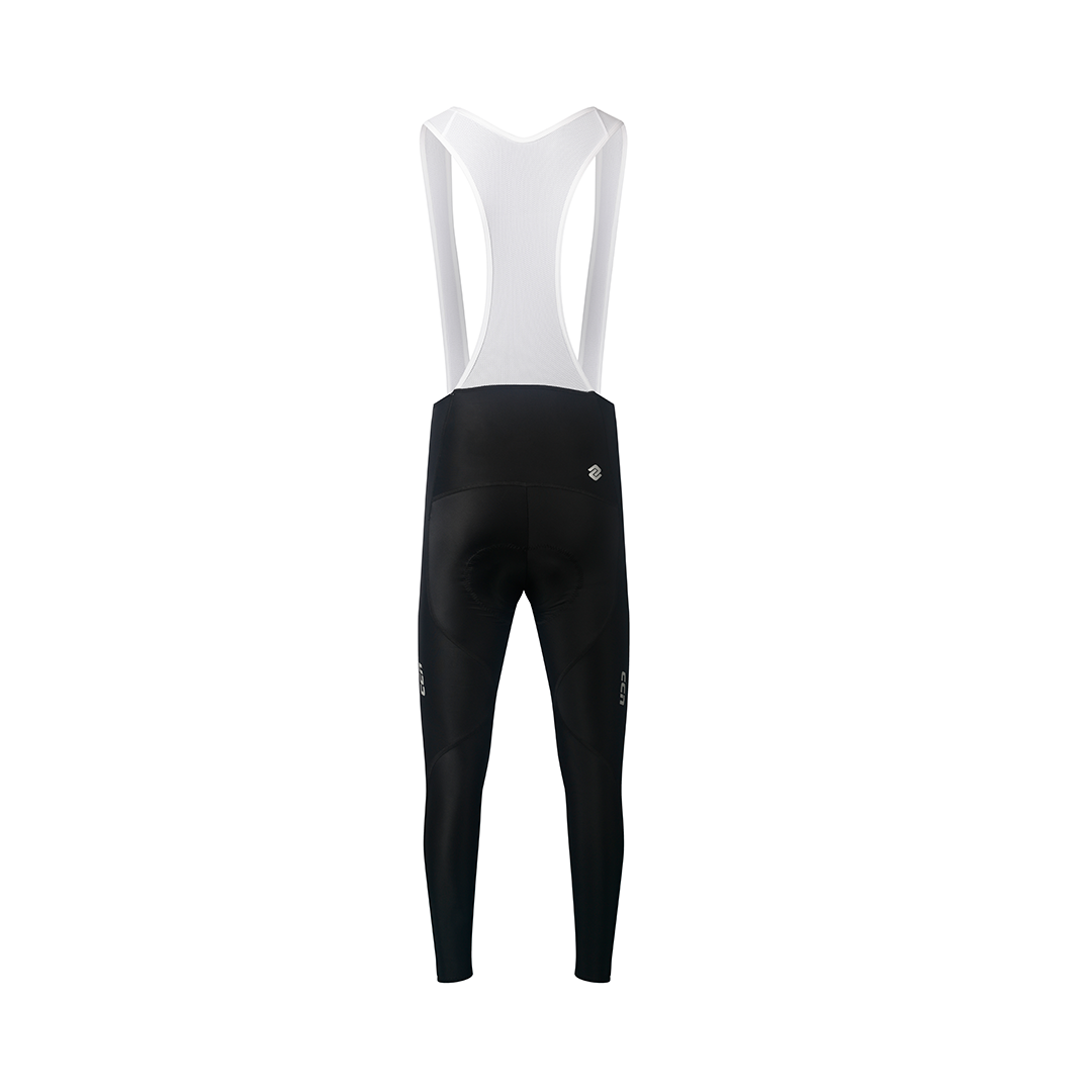 High-Performance Black Training Bib Tights for Cycling & Running – Breathable & Comfortable for Intense Workouts