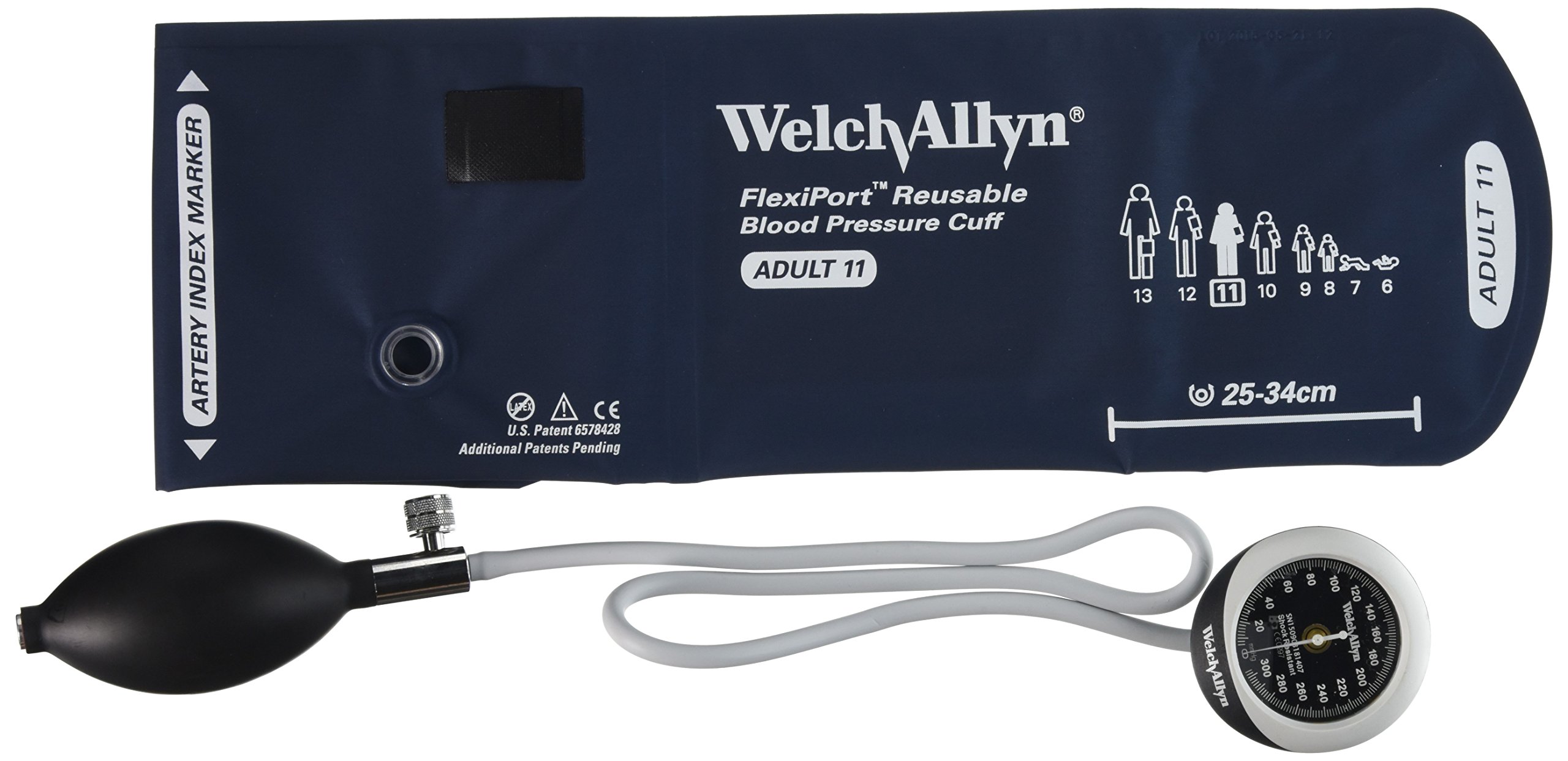 Welch Allyn DS45-11 Blood Pressure Monitor with Durable One-Piece Adult Cuff - Accurate Home & Clinic Use for Health Tracking