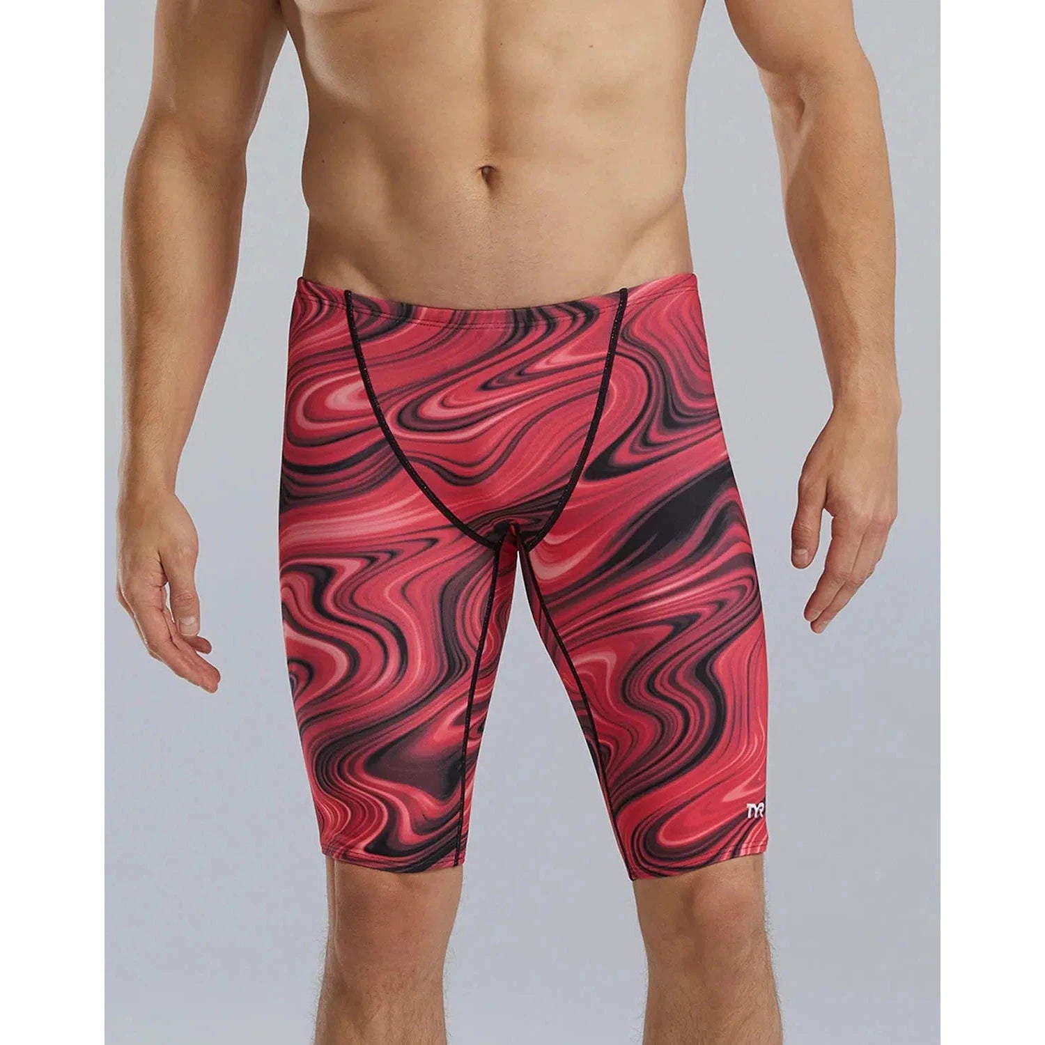 TYR Durafast ELITE® Men's Competitive Swim Jammer - Fast-Drying Chlorine-Resistant Swimwear for Training & Racing | Pool, Triathlon & Open Water Swimming
