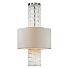 Brushed Nickel Anna Chandelier - Modern 6-Light Crystal Ceiling Light Fixture for Dining Room, Bedroom & Living Room Decor