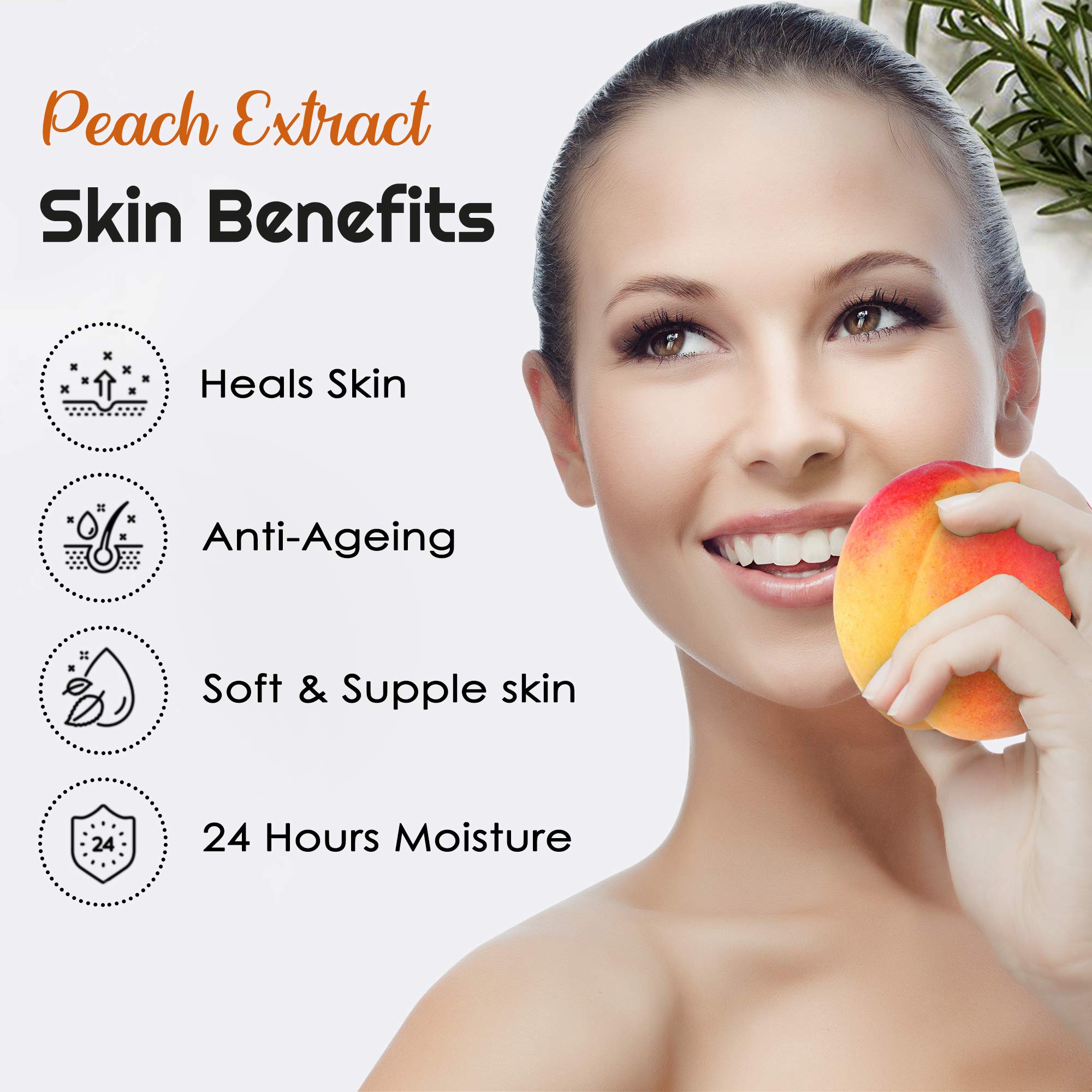 NutriGlow Advanced Organics Face Wash with Peach Extracts & Witch Hazel - 100ml (Pack of 2) | Gentle Cleansing for Acne-Prone & Sensitive Skin | Perfect for Morning & Night Skincare Routine