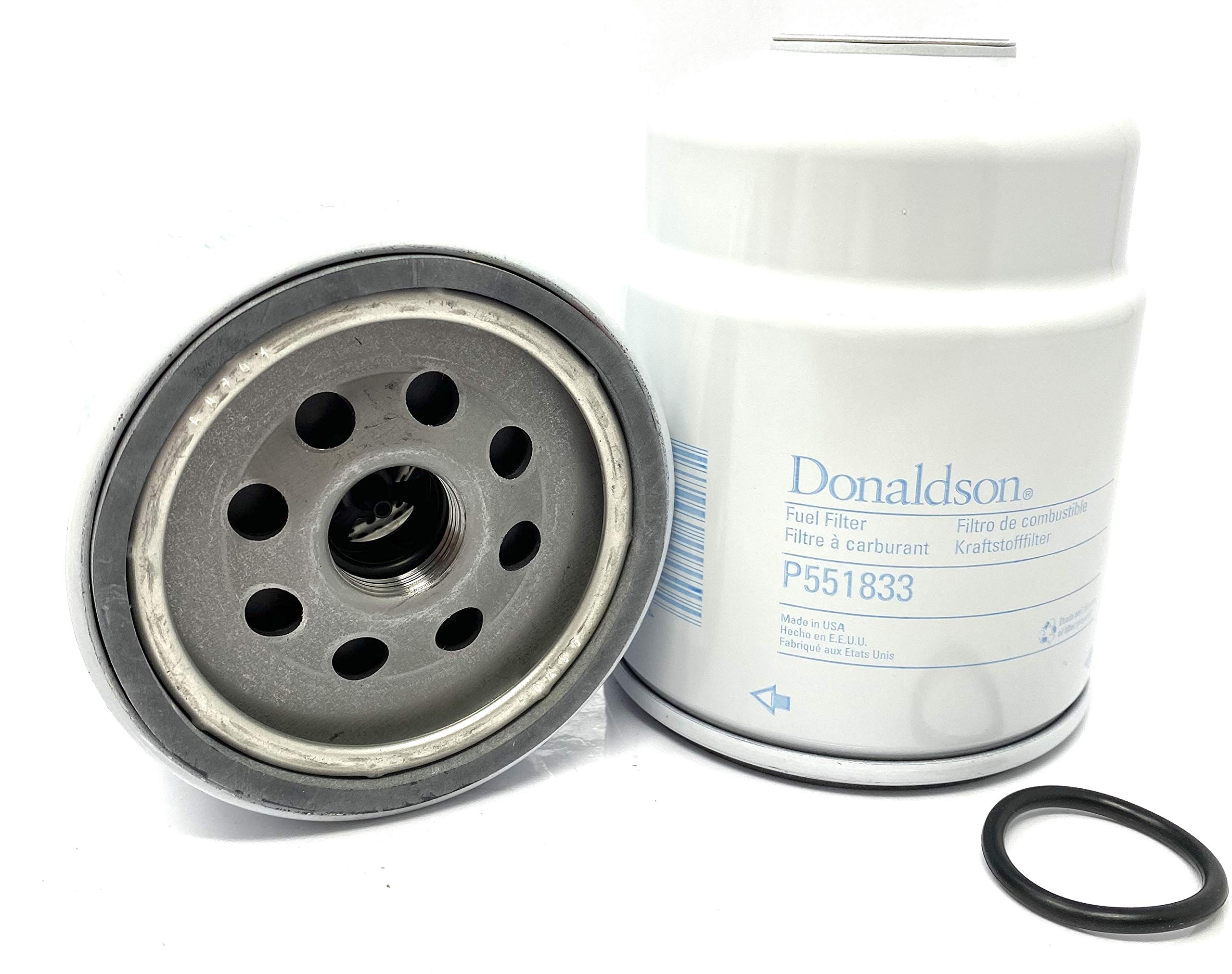 Donaldson P551833 Fuel Filter & Water Separator Spin-On - Replacement for Chrysler 68197867AA - Compatible with Dodge Ram 2500/3500, Heavy-Duty Truck & Off-Road Vehicles
