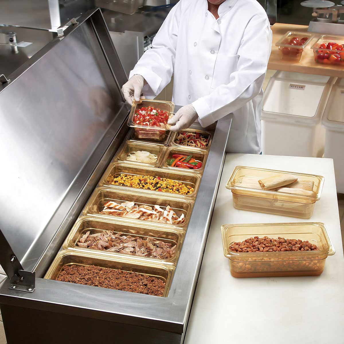 Cambro 34HP150 1/3 Size High Heat Food Pan - 4