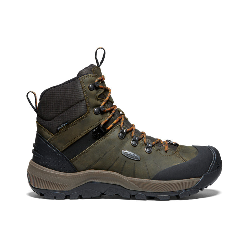 KEEN Revel IV Mid Polar Waterproof Hiking Boots for Men - Winter Snow & Outdoor Adventure Footwear for Cold Weather Trekking