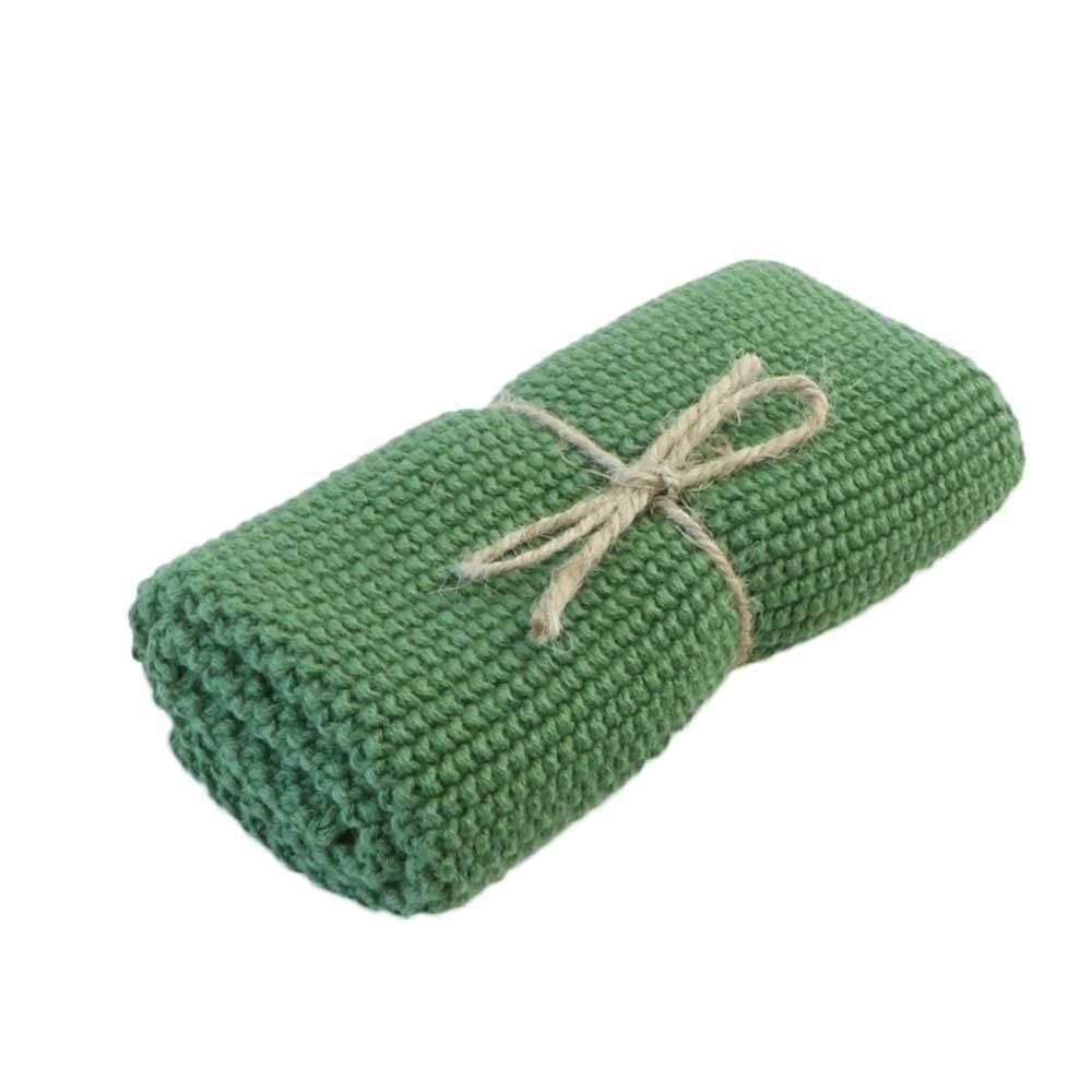 Brightwood Organic Cotton Face Washer & All-Purpose Cloth - Soft & Eco-Friendly Fern Green - Perfect for Skincare, Baby Care & Household Cleaning