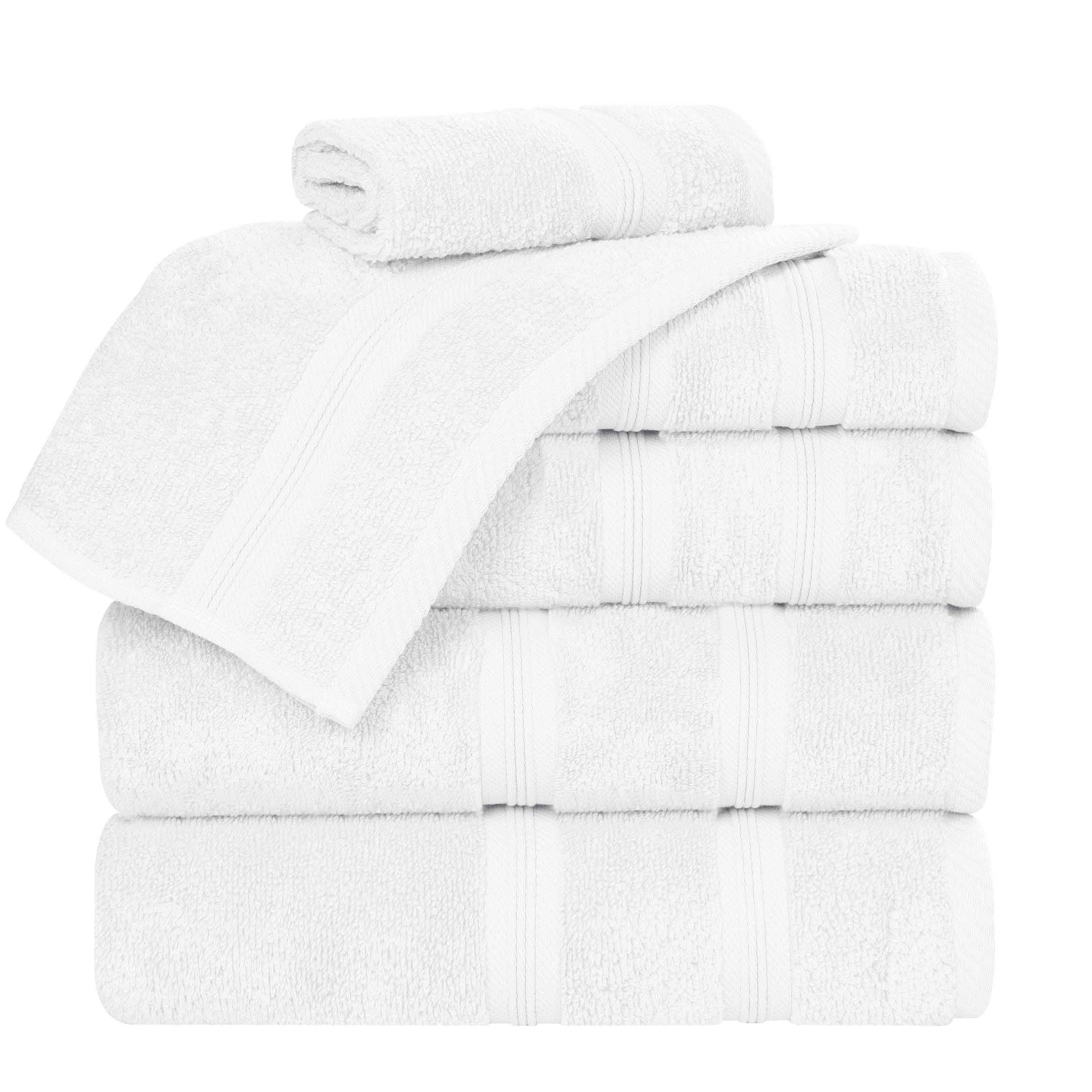 Premium 6-Piece Smart Dry Zero Twist Cotton Towel Set - Ultra Soft, Absorbent & Quick-Drying Bath Towels for Spa, Gym & Luxury Home Use