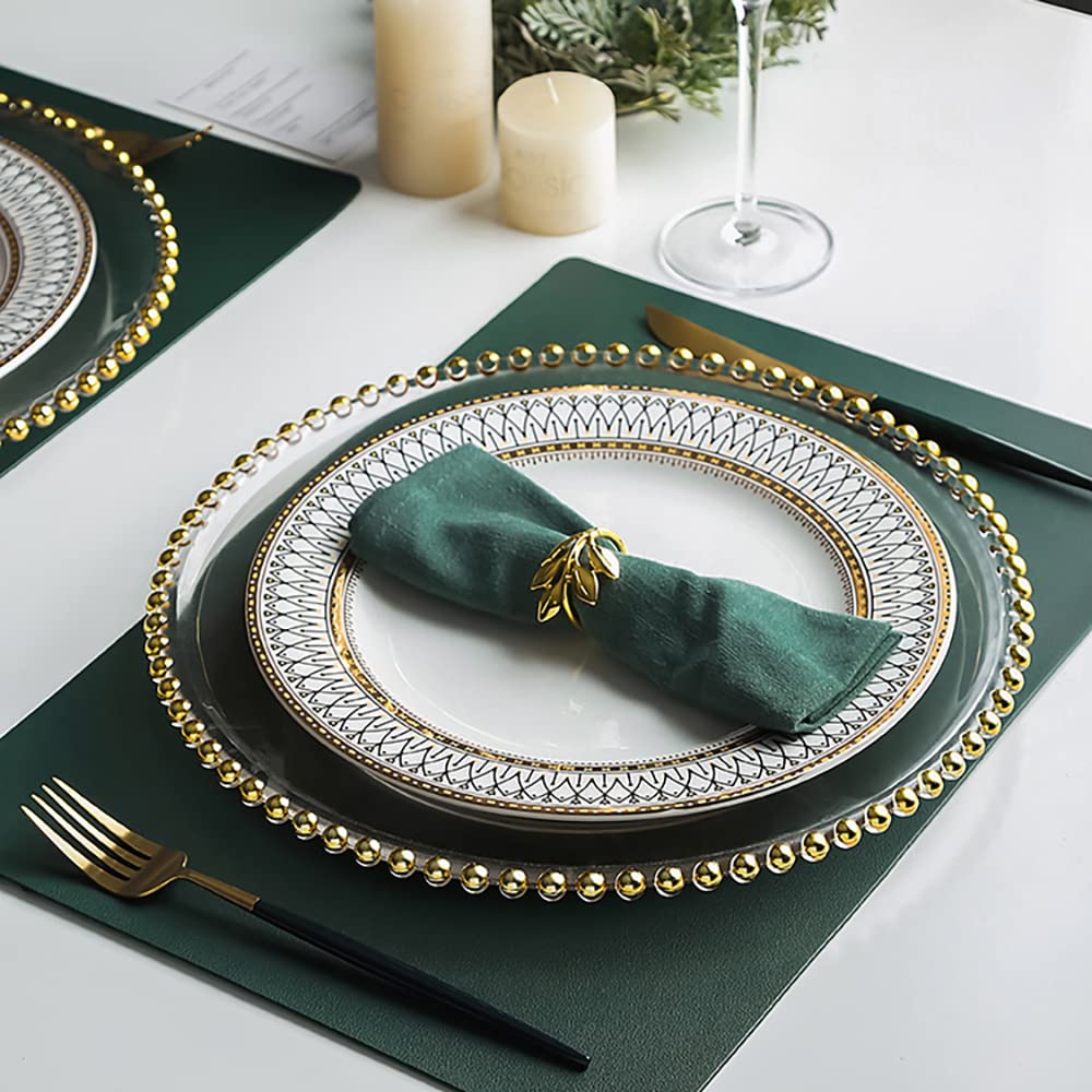 Elegant 16-Piece Bone China Dinnerware Set with Gold Bead Trim - Plates, Bowls & Mugs for 4, Dishwasher & Microwave Safe - Perfect for Formal Dining, Holiday Entertaining & Everyday Family Meals