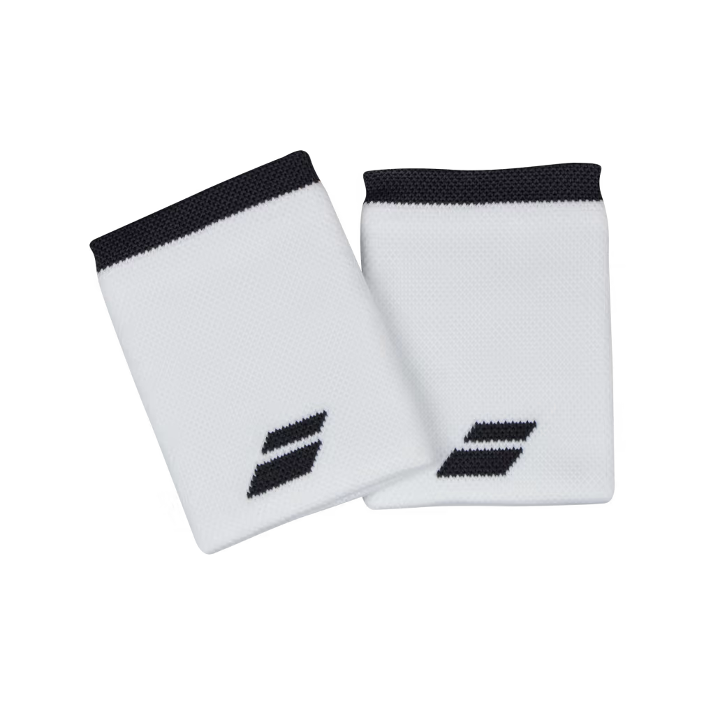 Babolat 2023 Tennis Wristband with Large Logo - Moisture Wicking Sweatband for Men & Women - Perfect for Tennis, Gym & Sports Activities