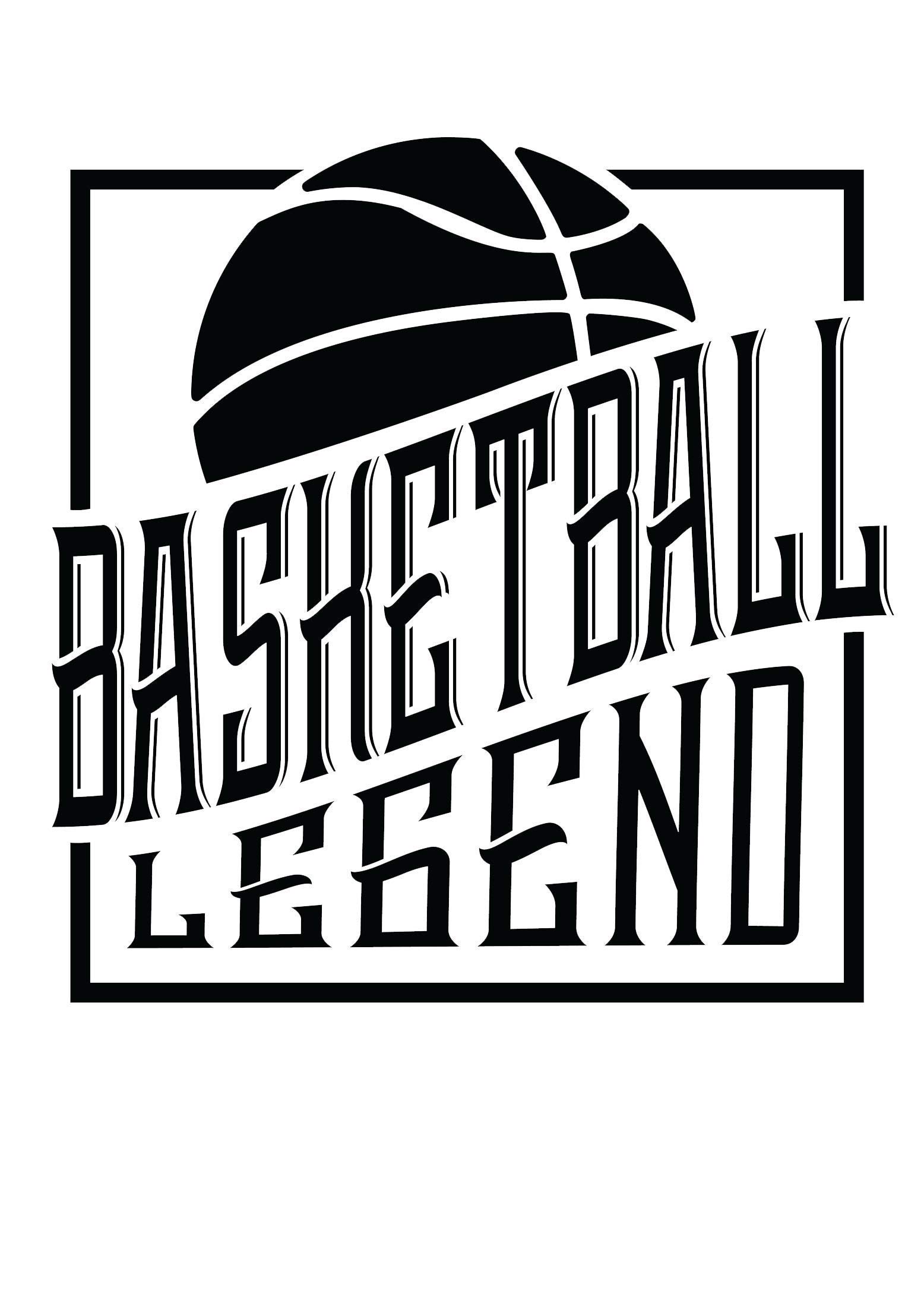 Custom Basketball Legend Vinyl Decal - Sports Bumper Sticker for Tumblers, Laptops, Car Windows - Perfect Gift for Basketball Coaches and Players - Ideal for Home, Office, and Gym Decor