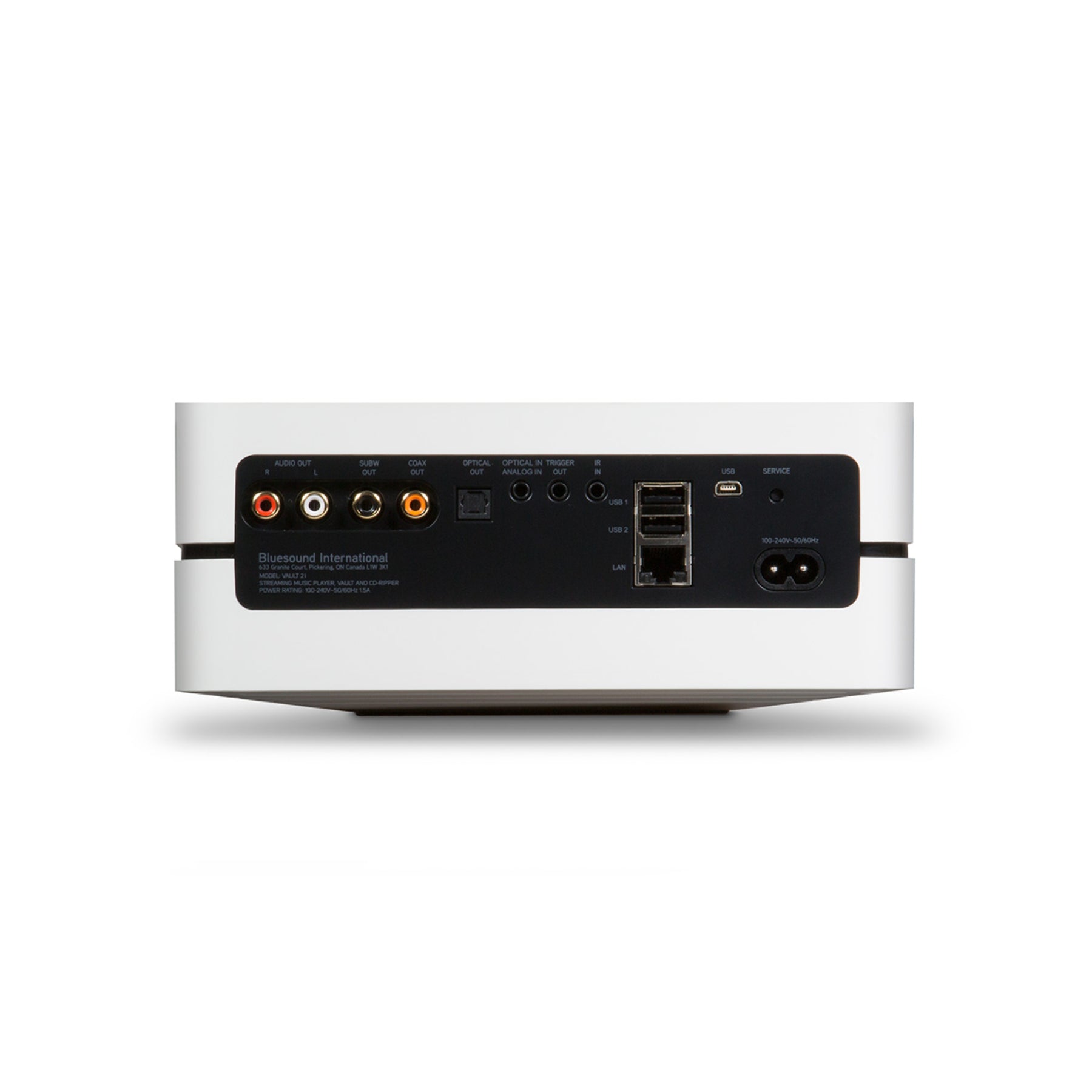 Bluesound Vault 2i Hi-Res Network Hard Drive CD Ripper & Streamer - Wireless Music Storage & Streaming for Audiophiles | Perfect for Home Audio Systems & Digital Music Libraries