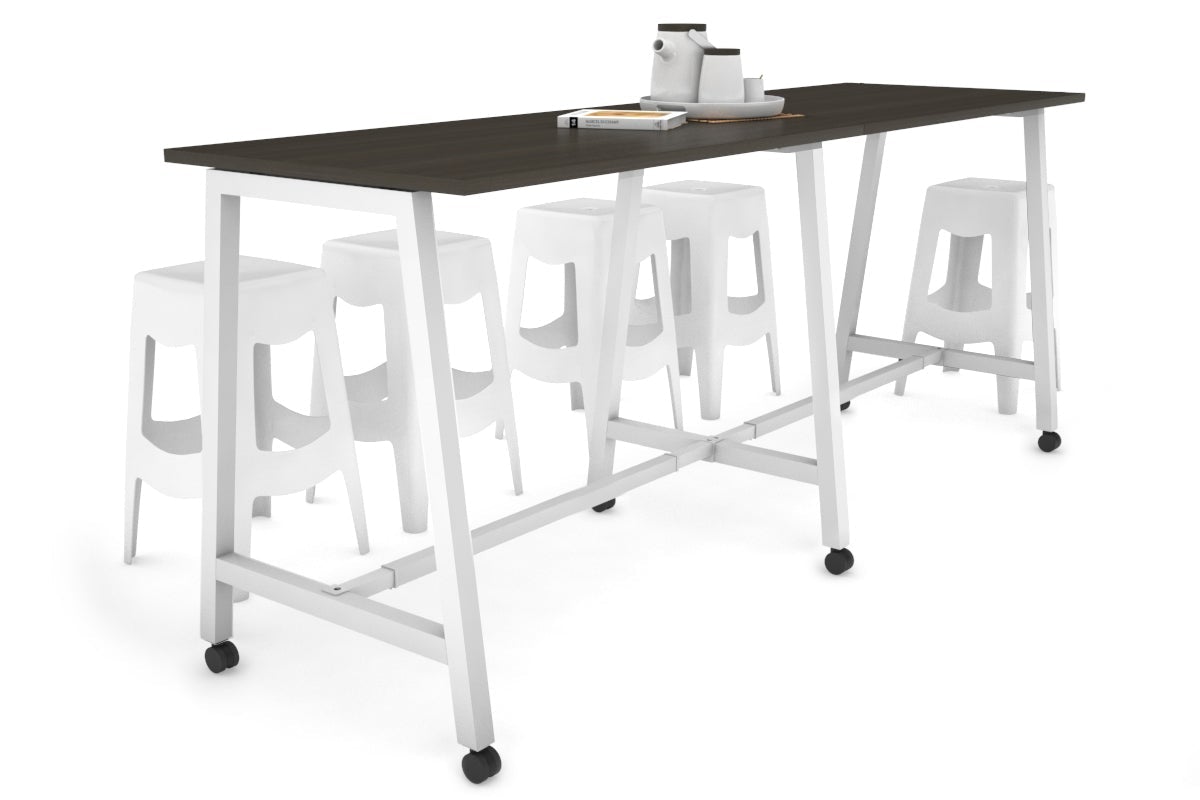 Quadro A Legs Large Counter Table 2400L x 700W - Heavy Duty Metal Frame for Restaurant, Bar, Kitchen & Commercial Use