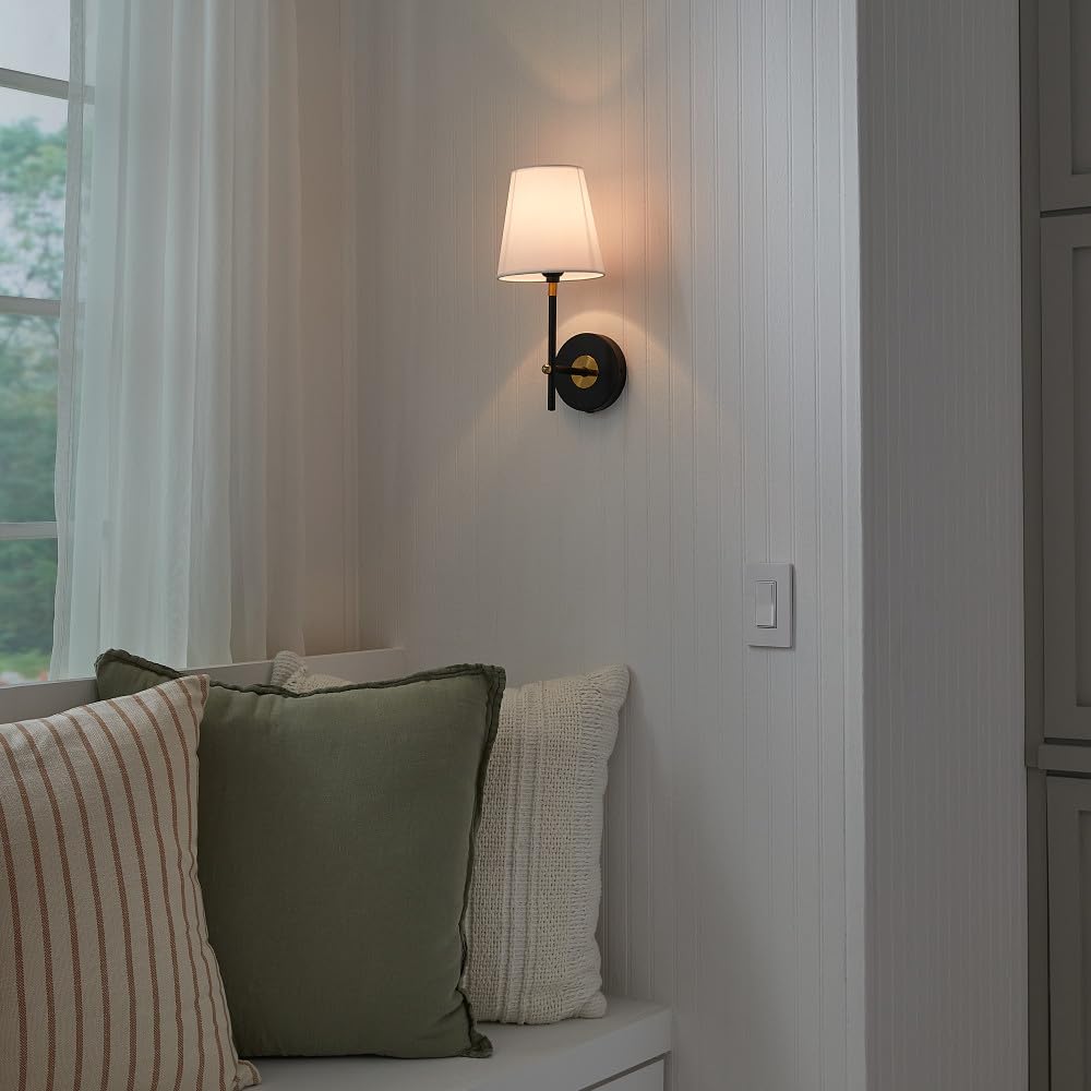 Lutron Sunnata Touch Dimmer Switch with Wall Plate - LED+ Advanced Technology for LED & Incandescent Lights - 3-Way/Multi-Location Control - STCL-153MW-WH White - Perfect for Living Rooms, Bedrooms & Smart Home Lighting Systems
