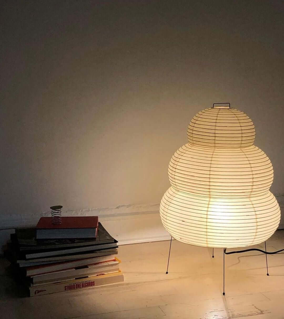 Akari Table Lamp - Modern Japanese Paper Light for Living Room, Bedroom & Office - Soft Ambient Lighting for Home Decor & Relaxation