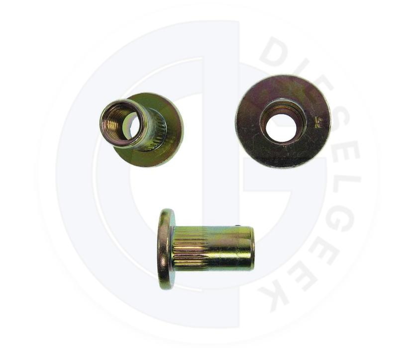 M10 Round Body Standard Diameter Rivnut - High Strength Threaded Insert for Metal, Plastic & Wood - Perfect for Automotive, DIY & Industrial Applications
