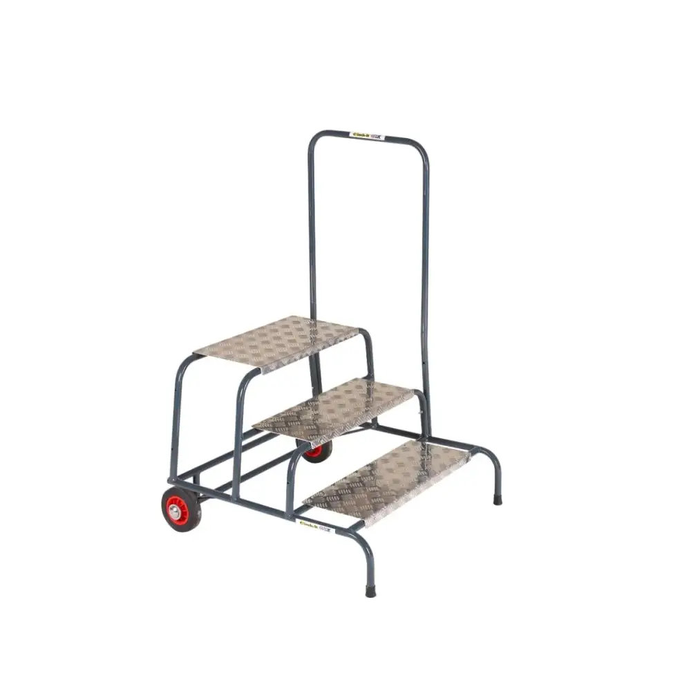 Climb It UK Wide Work Steps - Heavy Duty Aluminum Ladder for Construction, Roofing & Home Use | Non-Slip Safety Steps for Indoor & Outdoor Projects