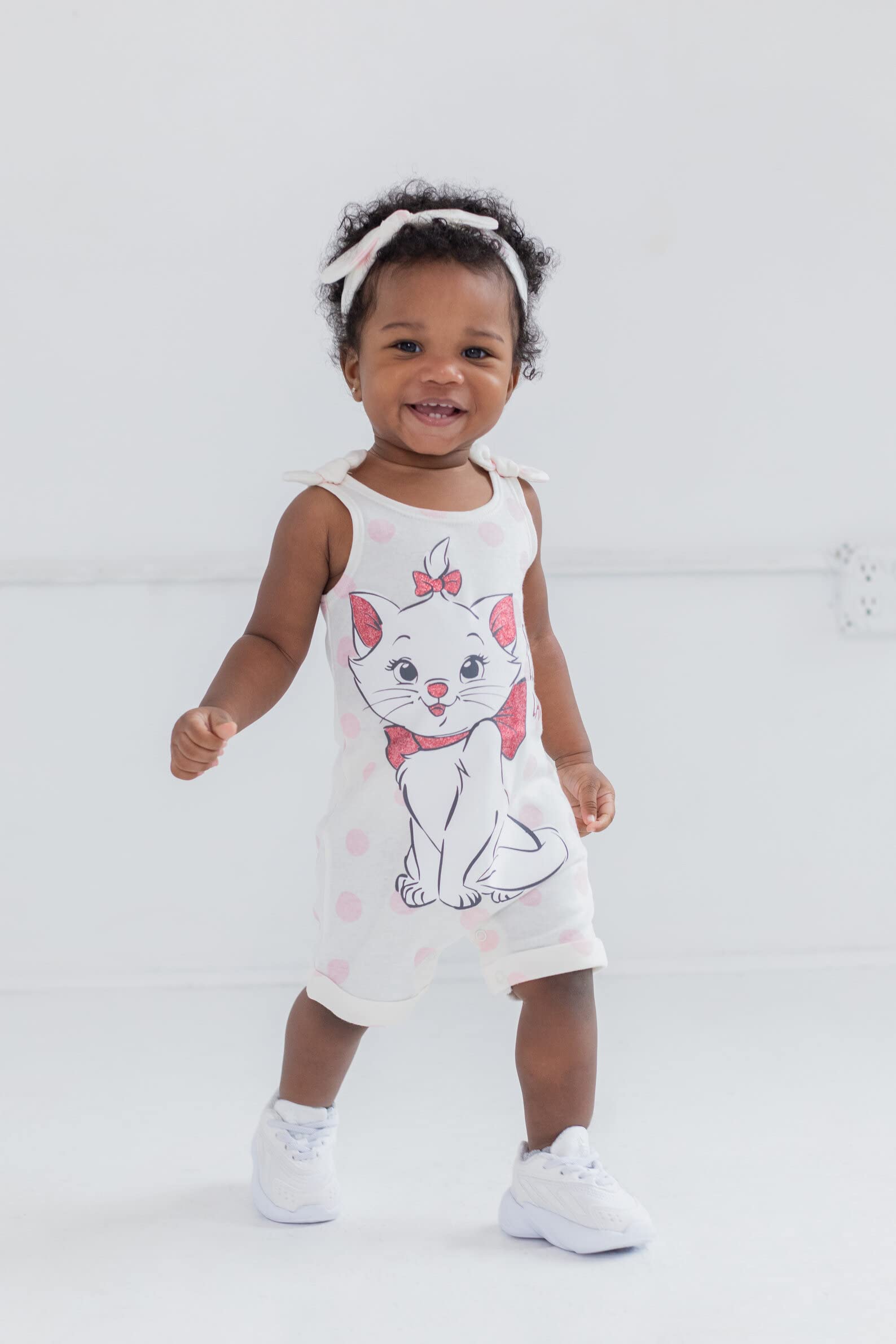 Disney Minnie Mouse Winnie the Pooh Lion King Lilo & Stitch Simba Baby Romper and Headband Set - Newborn to Toddler Outfit for Girls & Boys - Perfect for Birthday, Photo Shoots & Disney Theme Parties