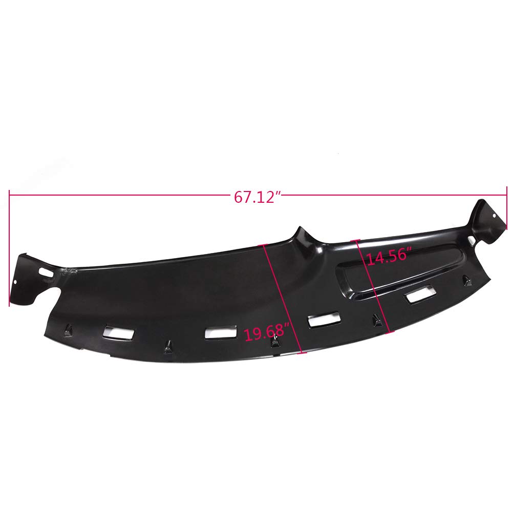 PIT66 Dash Cover for 1994-1997 Dodge Ram 1500/2500/3500 Trucks - Red Dashboard Protector | UV Protection & Anti-Slip Design for Interior Customization & Heat Resistance