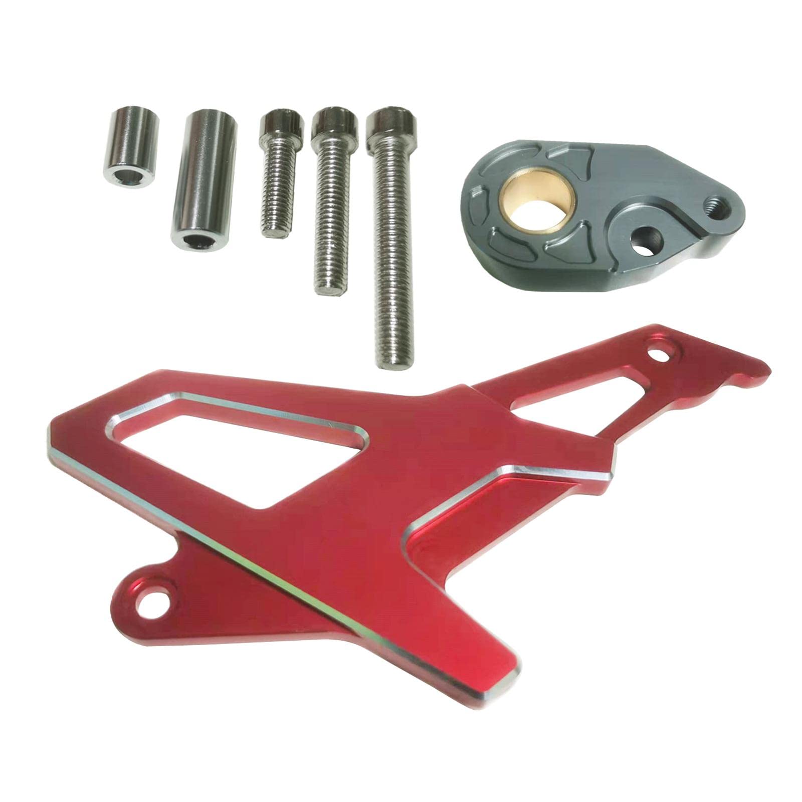 MERIGLARE Aluminum Alloy Motorcycle Gear Cover - CRF250L/CRF250Rally Protective Guard Accessories | Durable Red Design for Off-Road & Adventure Riding